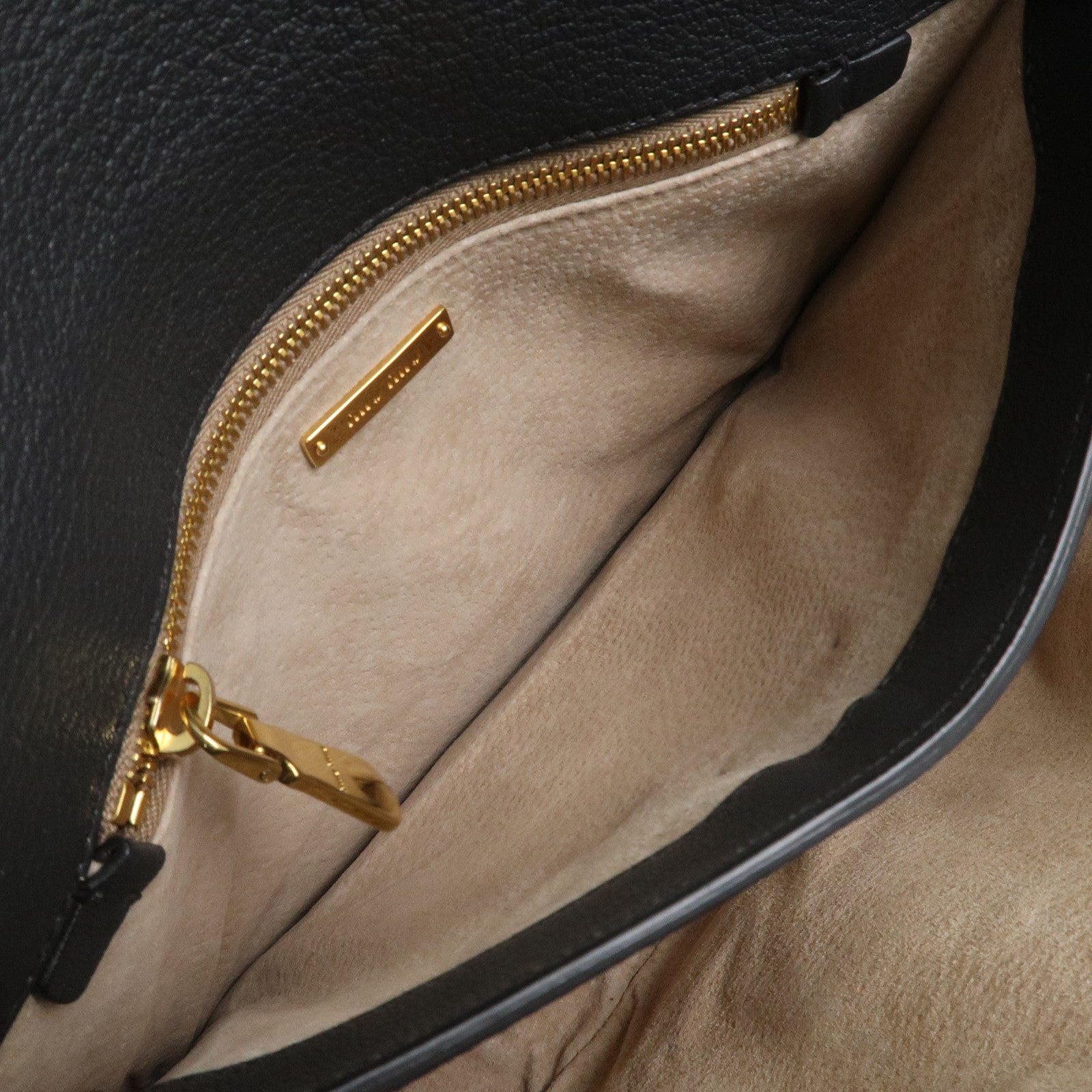 MIU MIU MADRAS Leather 2Way Bag Hand Bag Shoulder Bag Grey