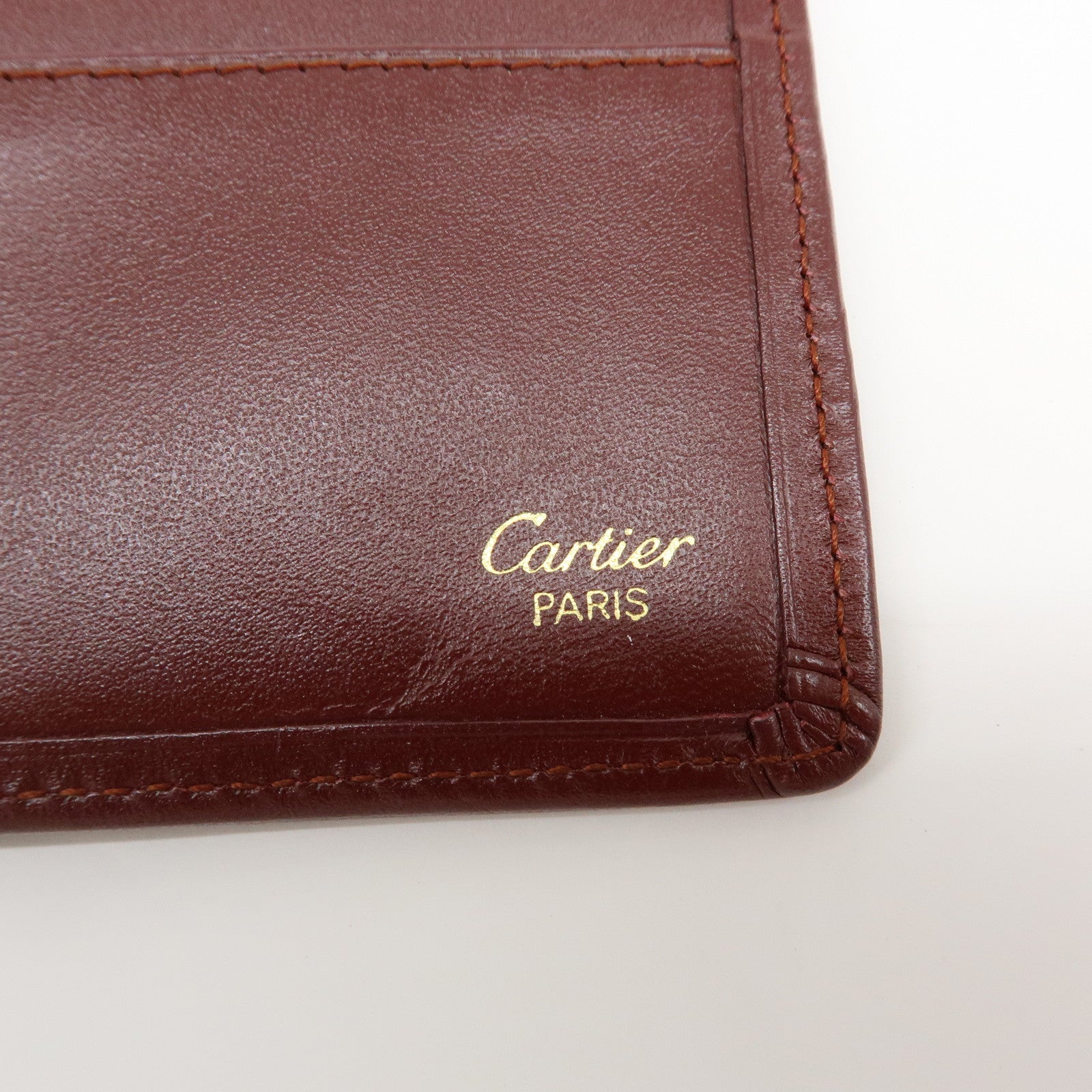Cartier Must de Cartier Set of 2 Leather Compact Wallet Bordeaux