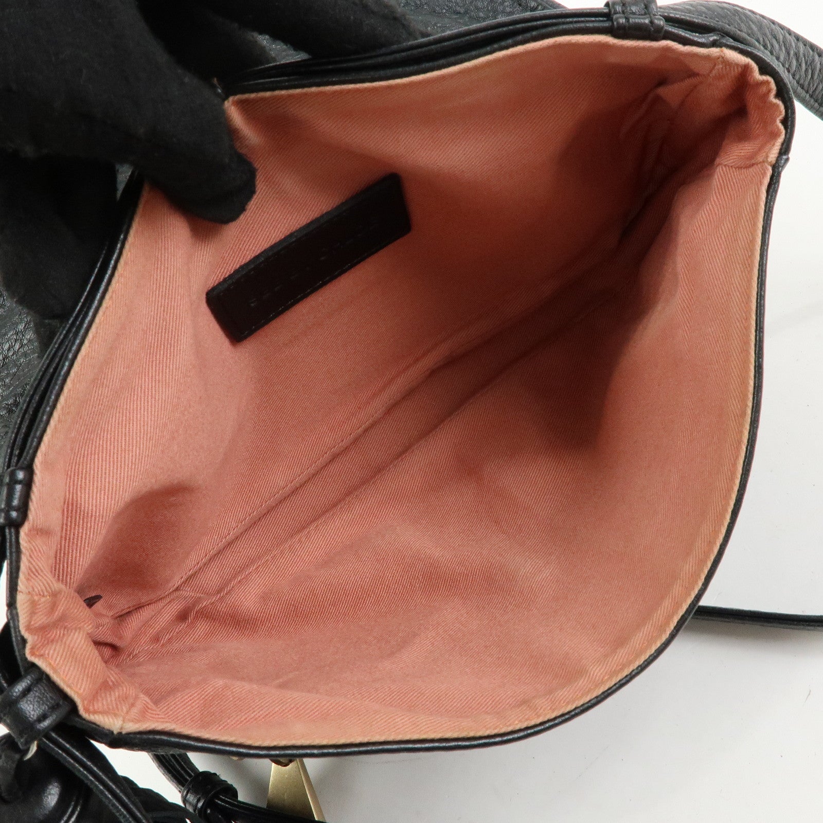 Chloe See By Chloe Leather Shoulder Bag Crossbody Bag Black