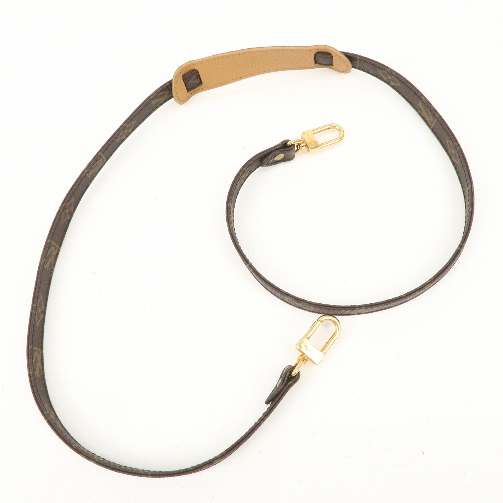 Louis Vuitton Monogram Canvas Shoulder Strap 120cm 1.6cm Brown J75010 Used