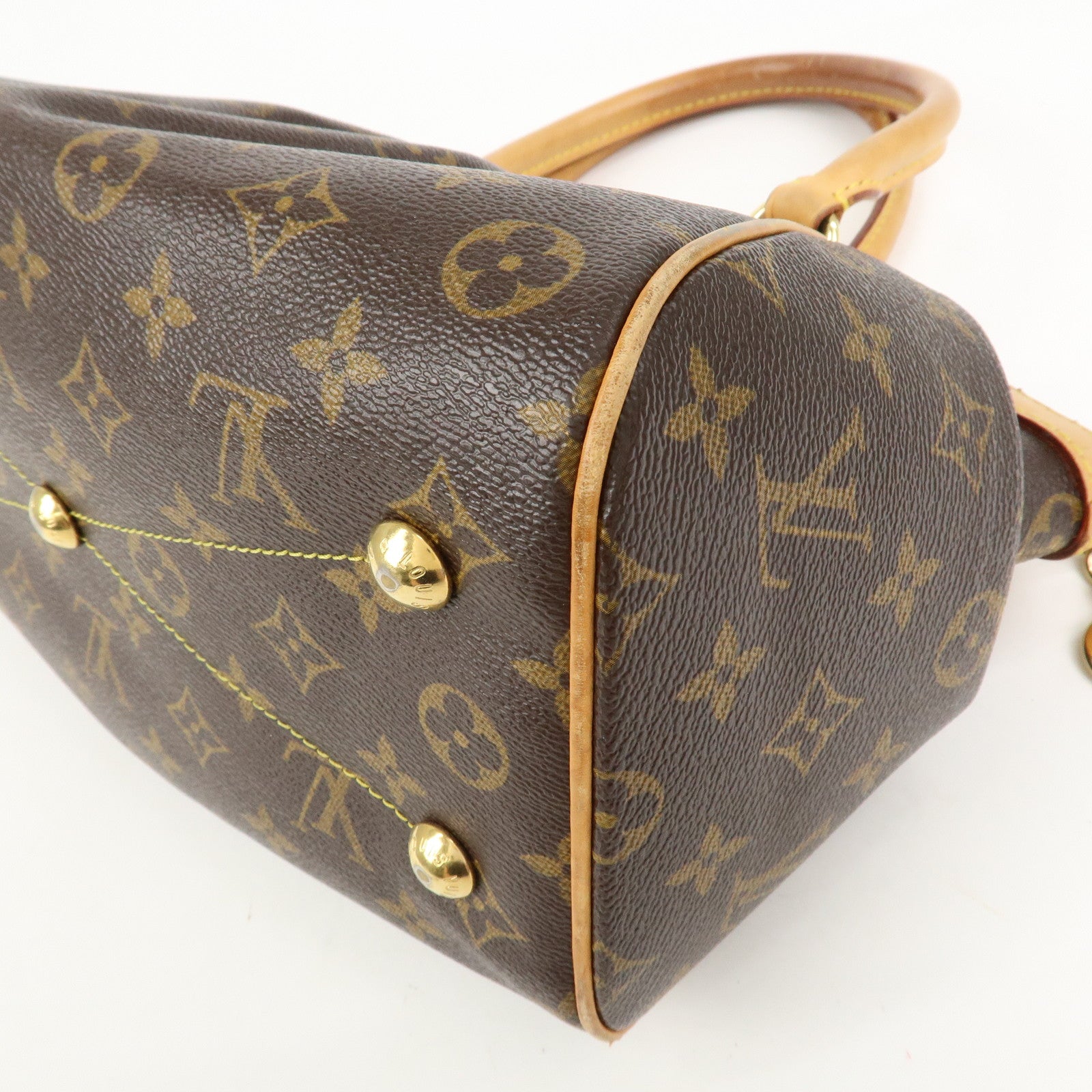 Louis Vuitton Monogram Tivoli PM Hand Bag Shoulder Bag Brown M40143