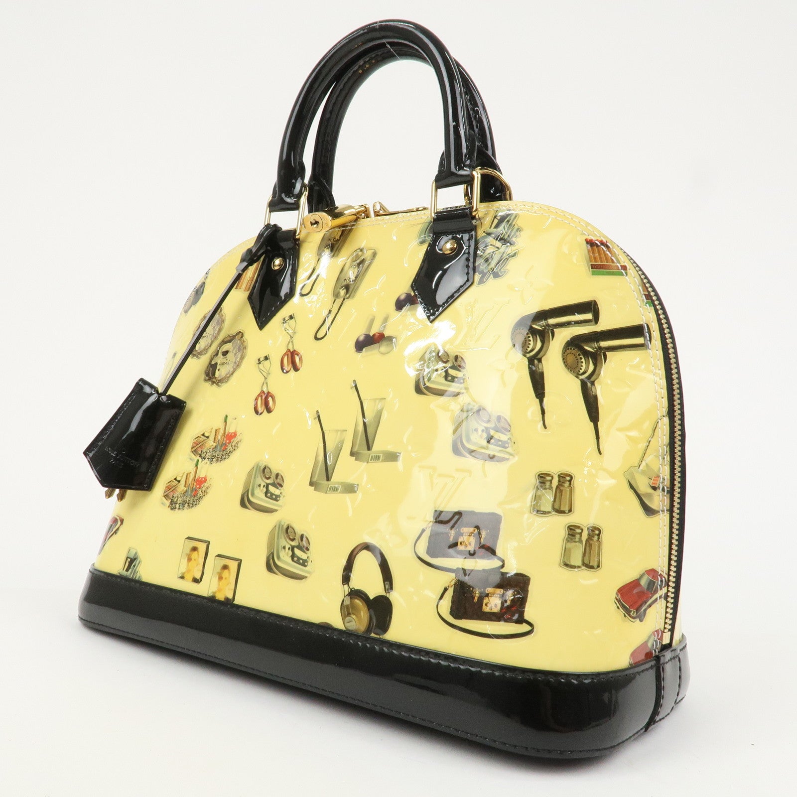 Louis Vuitton Monogram Vernis Sticker Alma PM Hand Bag M50466