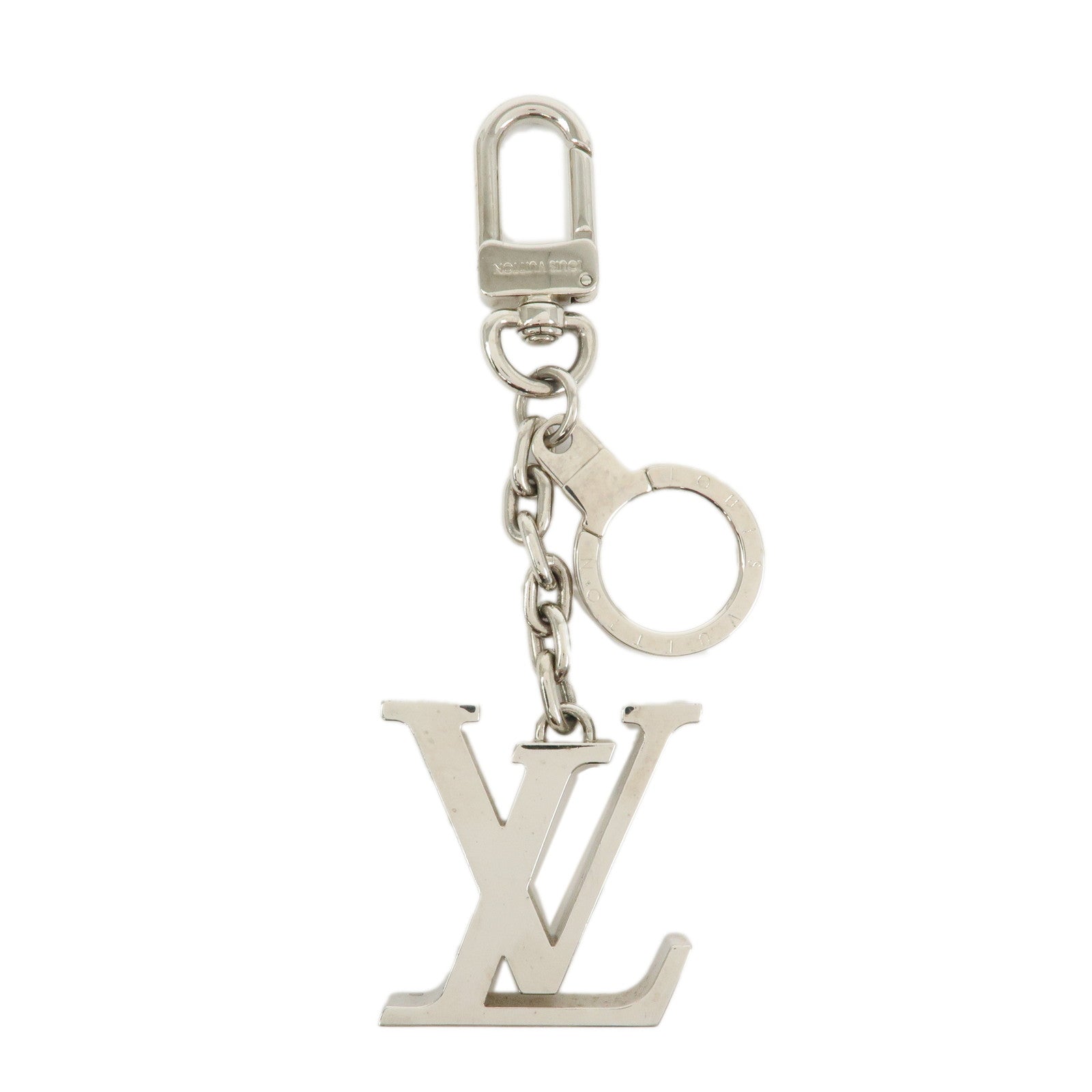 Louis Vuitton Porte Cles Initiales LV Bag Charm Silver M65071
