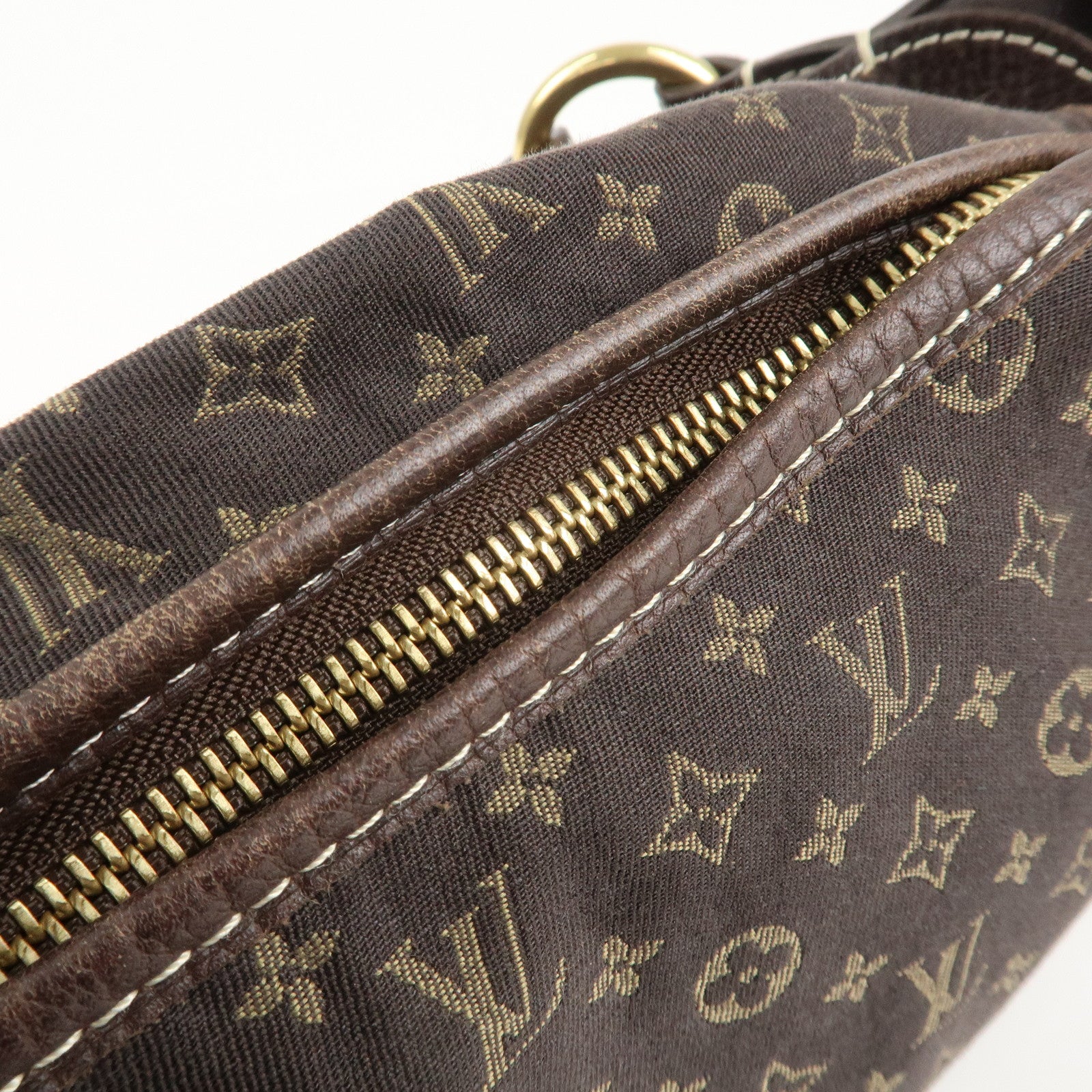 Louis Vuitton Monogram Mini Lin Manon MM Shoulder Bag Ebene M95619 Used