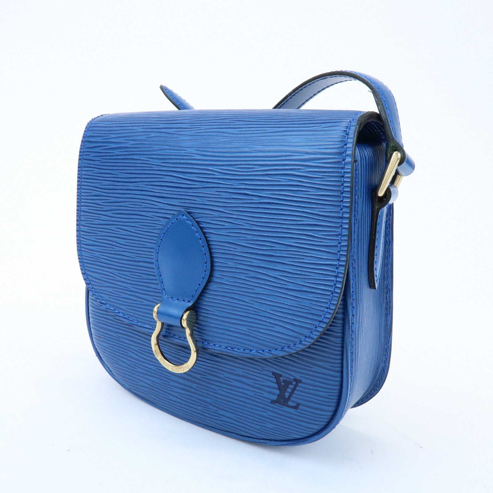 Louis Vuitton Epi Mini Saint Cloud Shoulder Bag Toledo Blue M52215