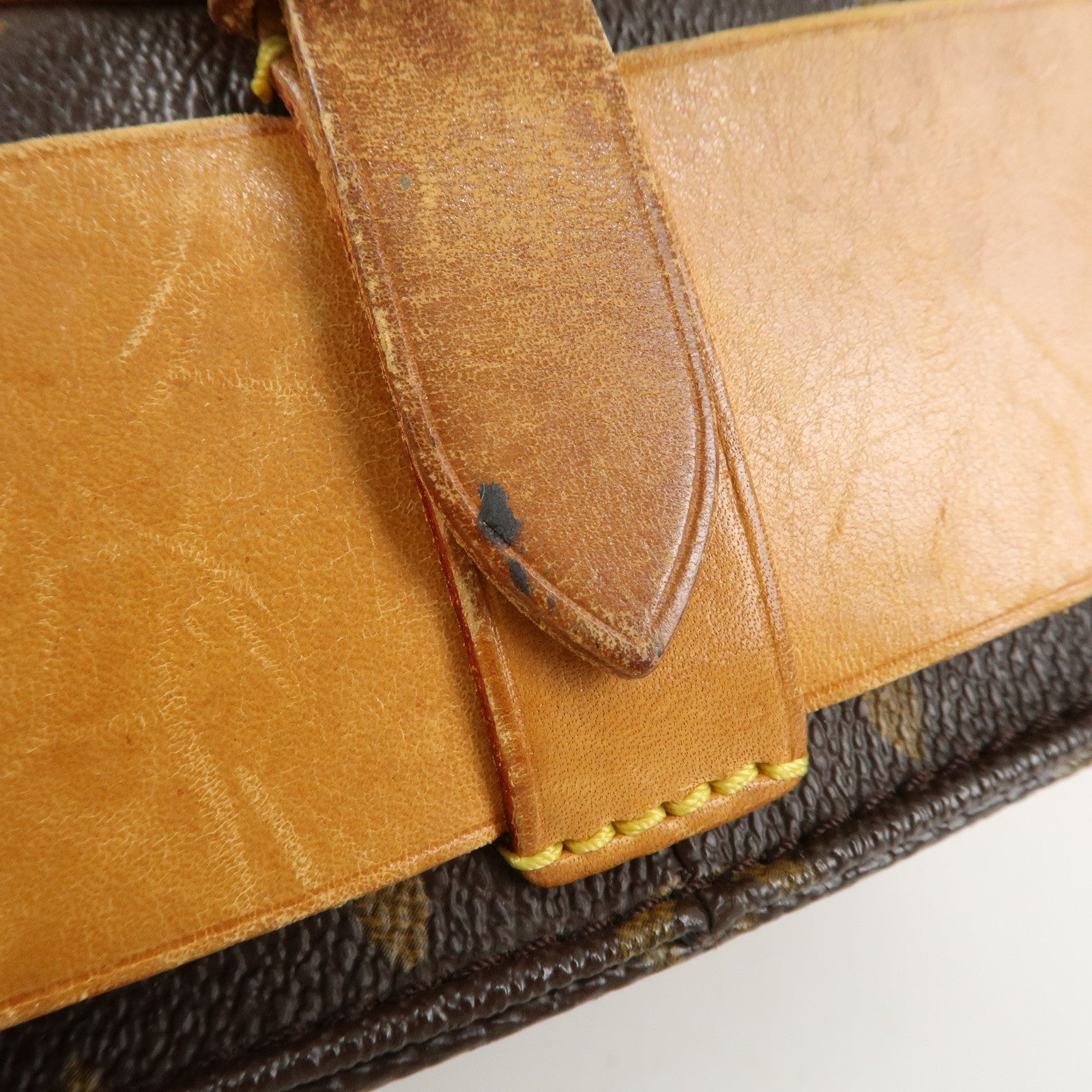 Louis Vuitton Monogram Cartouchiere MM Shoulder Bag M51253 Used