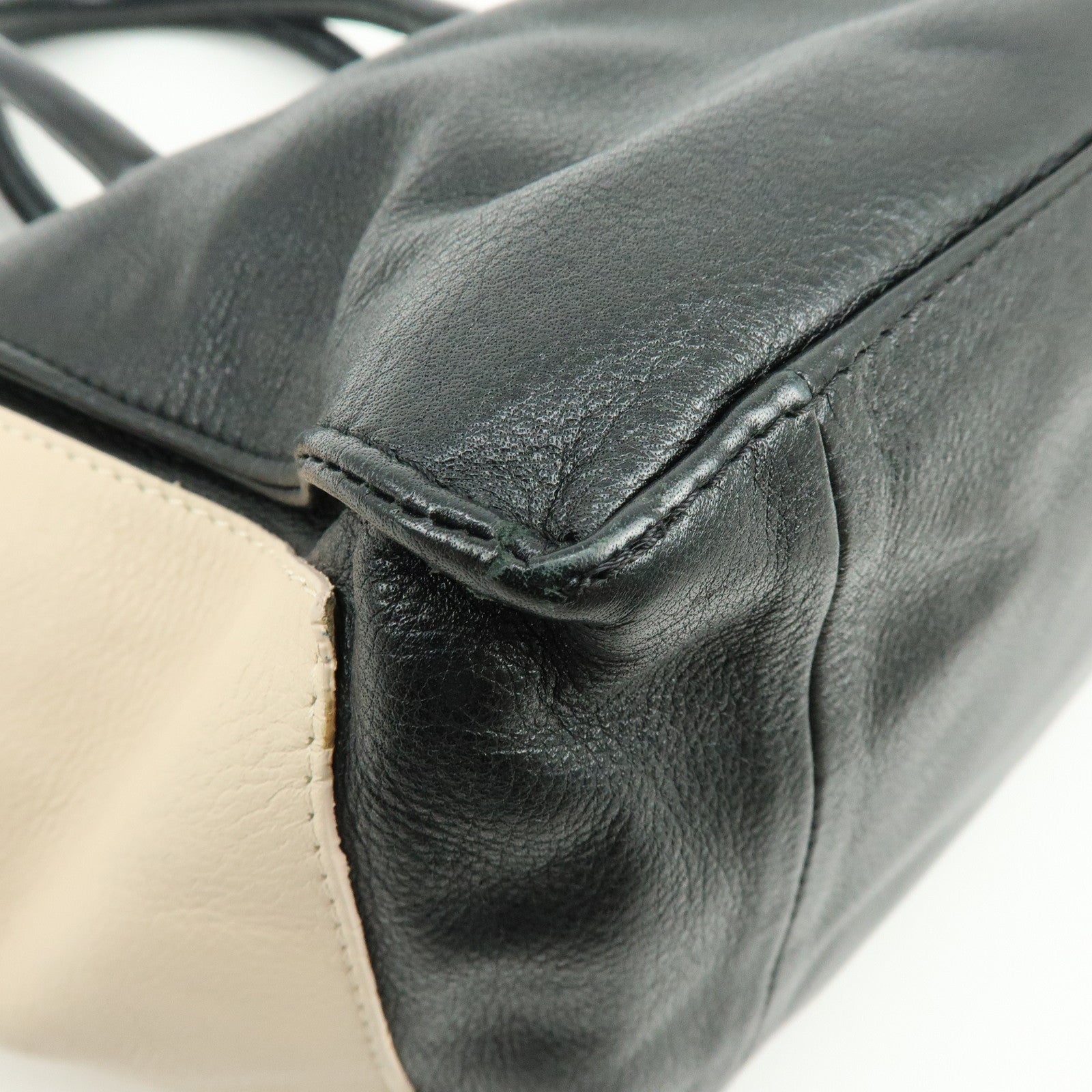 Chloe See By Chloe Leather 2Way Shoulder Bag Hand Bag Pink Black