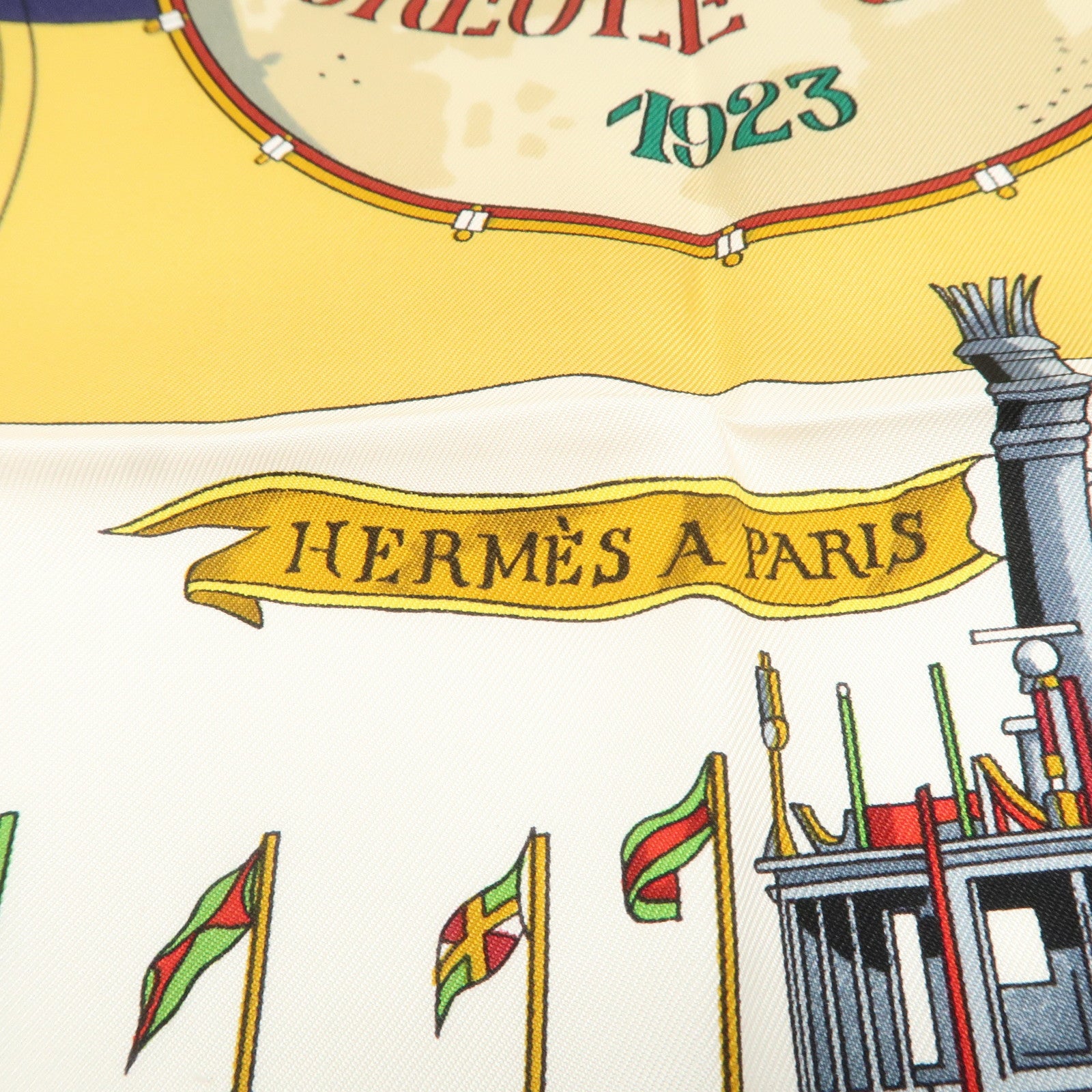 HERMES Carre 90 Silk Scarf THE ORIGINAL NEW ORLEANS CREOLE JAZZ Used