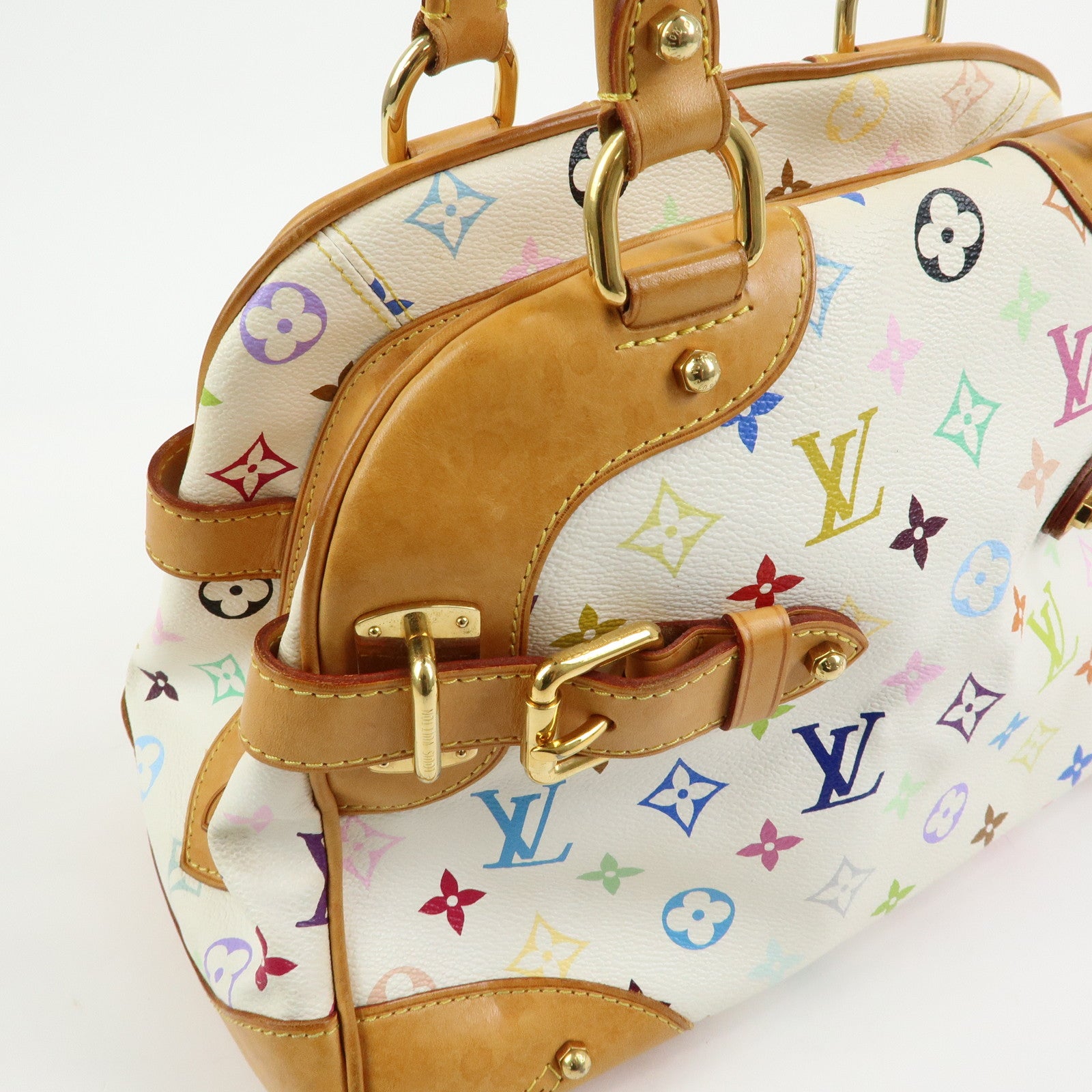 Louis Vuitton Monogram Multicolor Claudia Hand Bag Blanc M40193