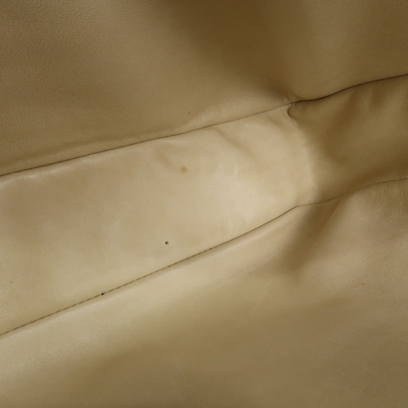 CELINE Ostrich Leather Boogie Bag Hand Bag Tote Bag Ivory