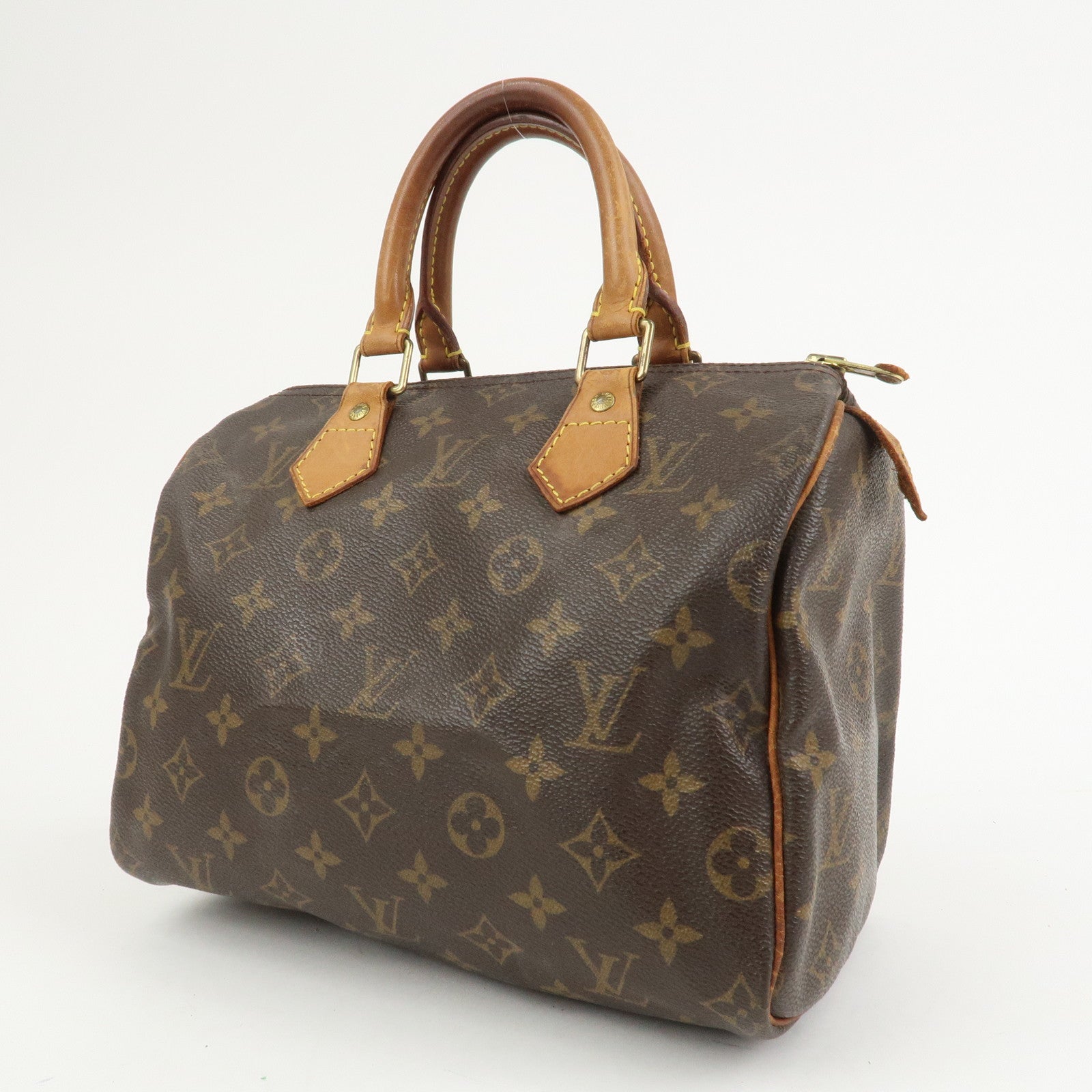 Louis Vuitton Monogram Speedy 25 Boston Bag Hand Bag Brown M41528