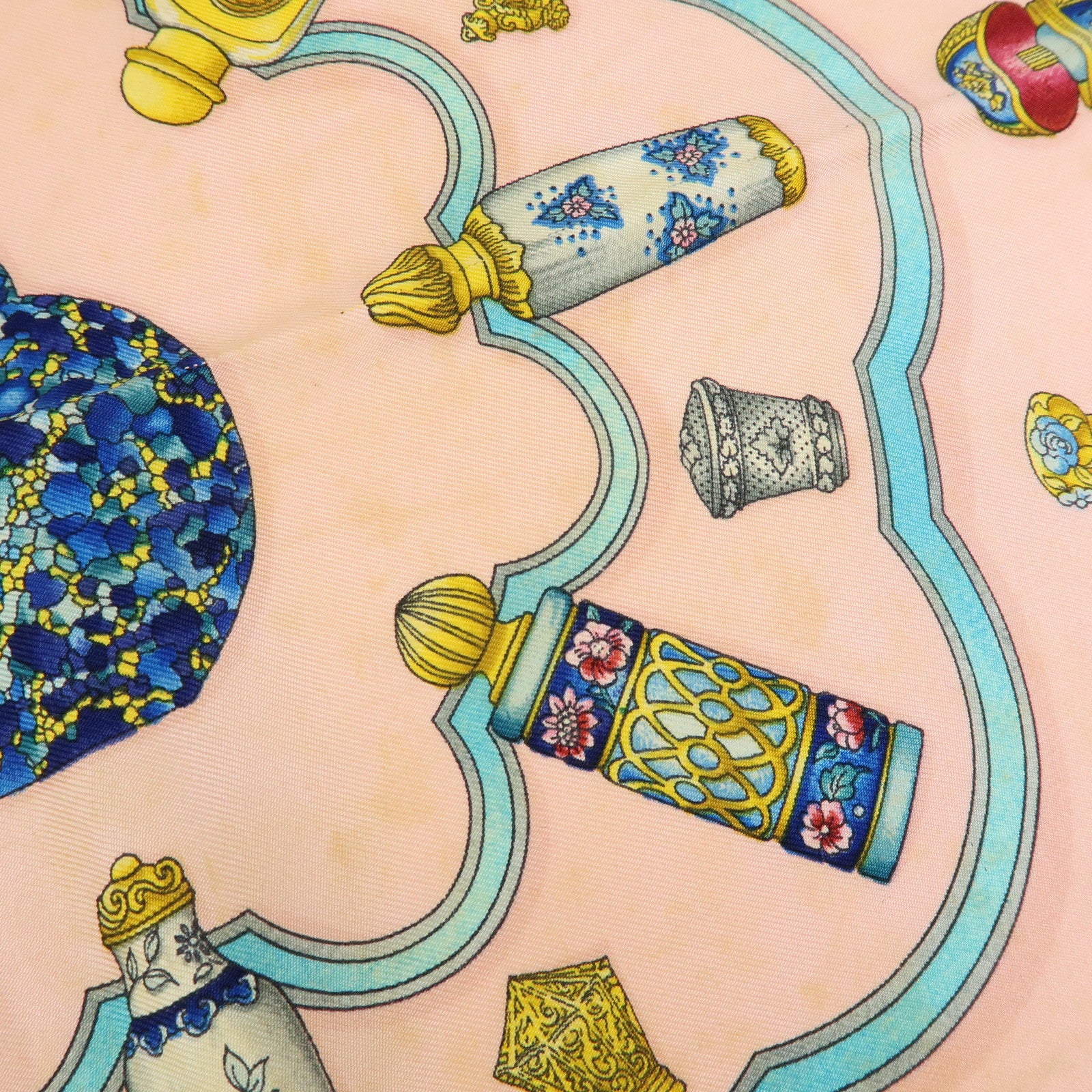HERMES Carre 90 Silk 100% Scarf Pourvu qu'on ait l'ivresse Pink