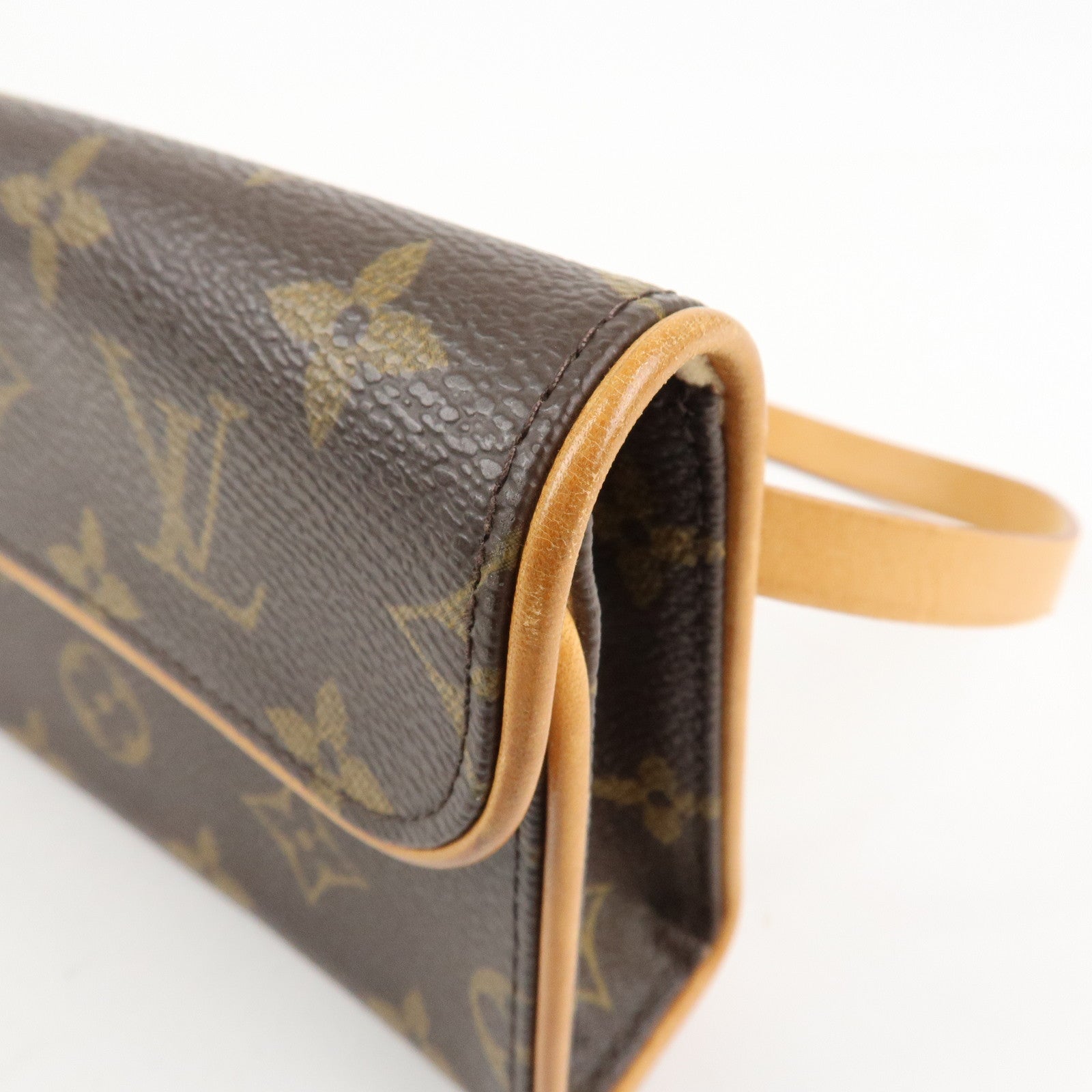 Louis Vuitton Monogram Pochette Florentine Waist Bag Belt XS M51855 Used