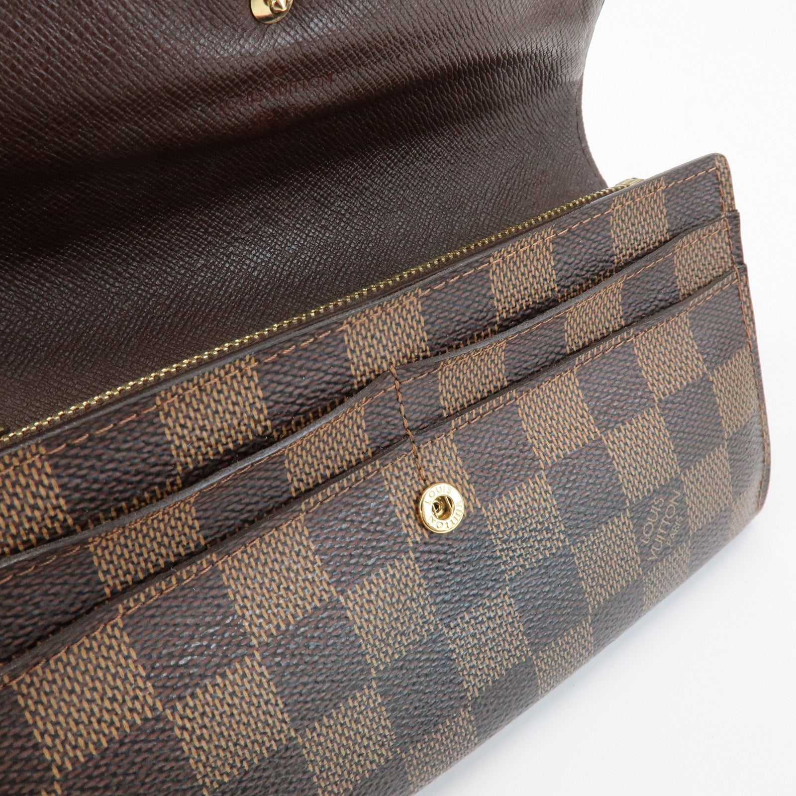 Louis Vuitton Damier Ebene Set of 2 Long Wallet N60015/N61734