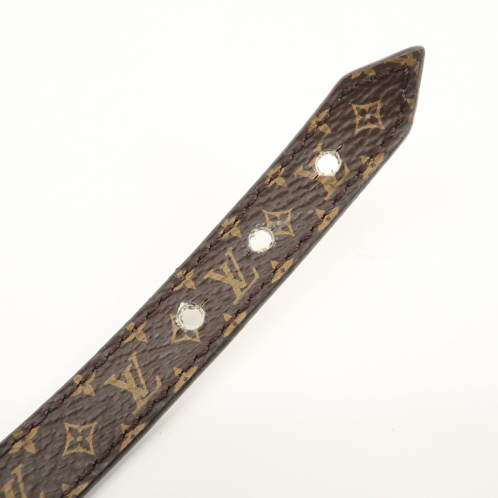 Louis Vuitton Monogram LV Bracelet Metal Canvas Bracelet M6559