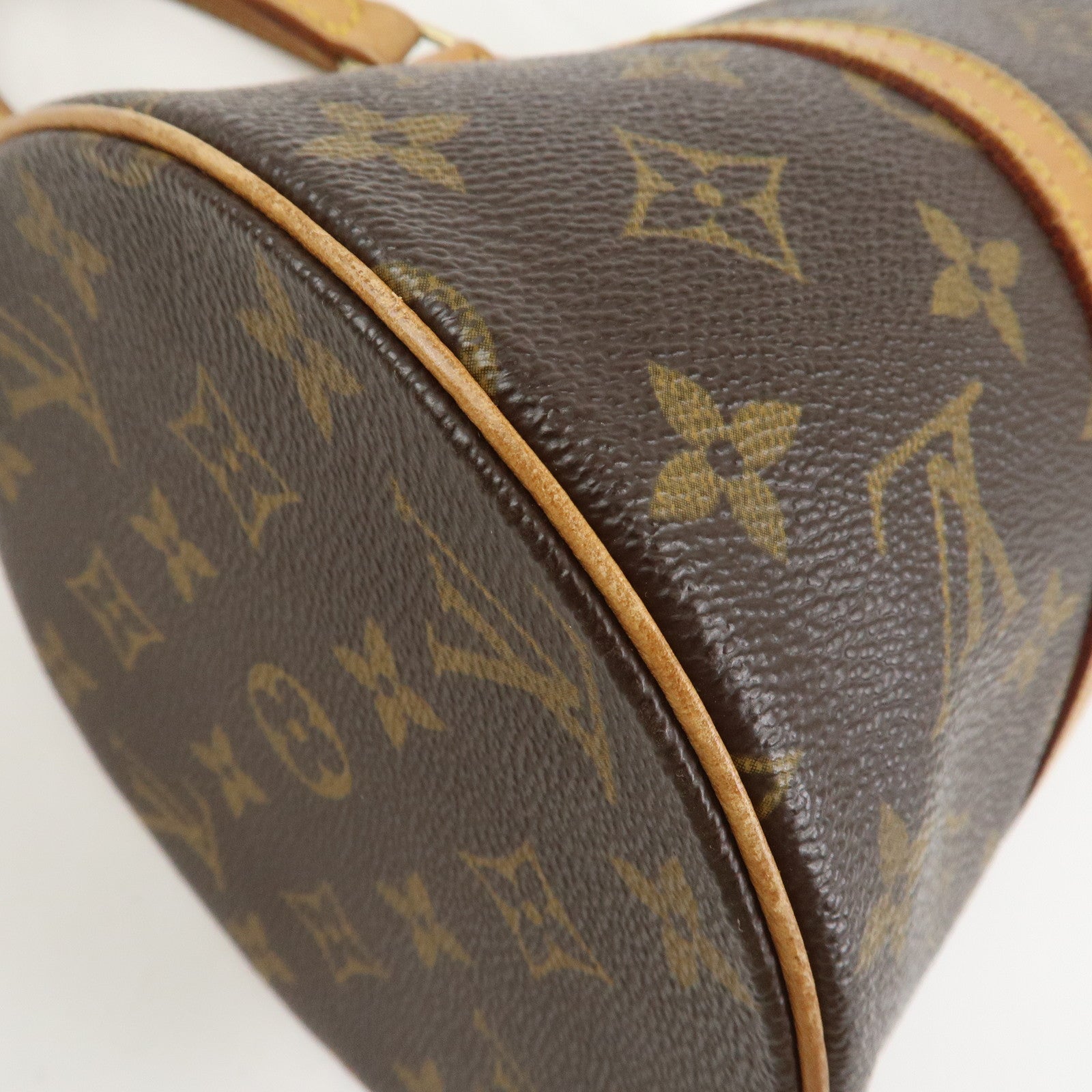 Louis Vuitton Monogram Papillon 30 Hand Bag Brown M51385