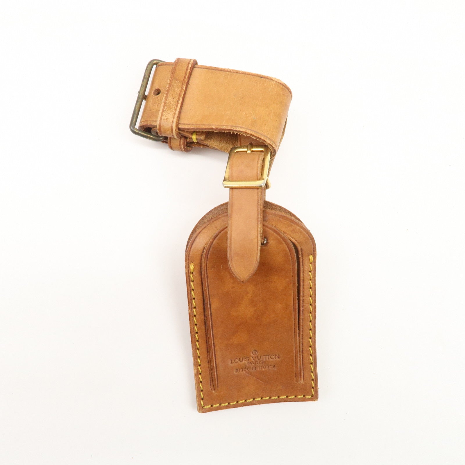 Louis Vuitton Set of 15 Nume Leather Name Tag & Poignet Natural Used