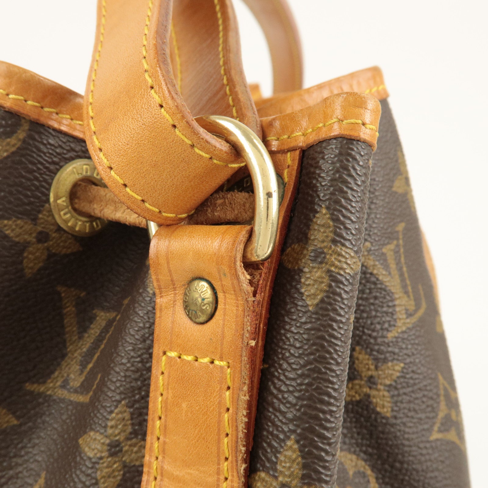 Louis Vuitton Monogram Noe Shoulder Bag Hand Bag Brown M42224 Used