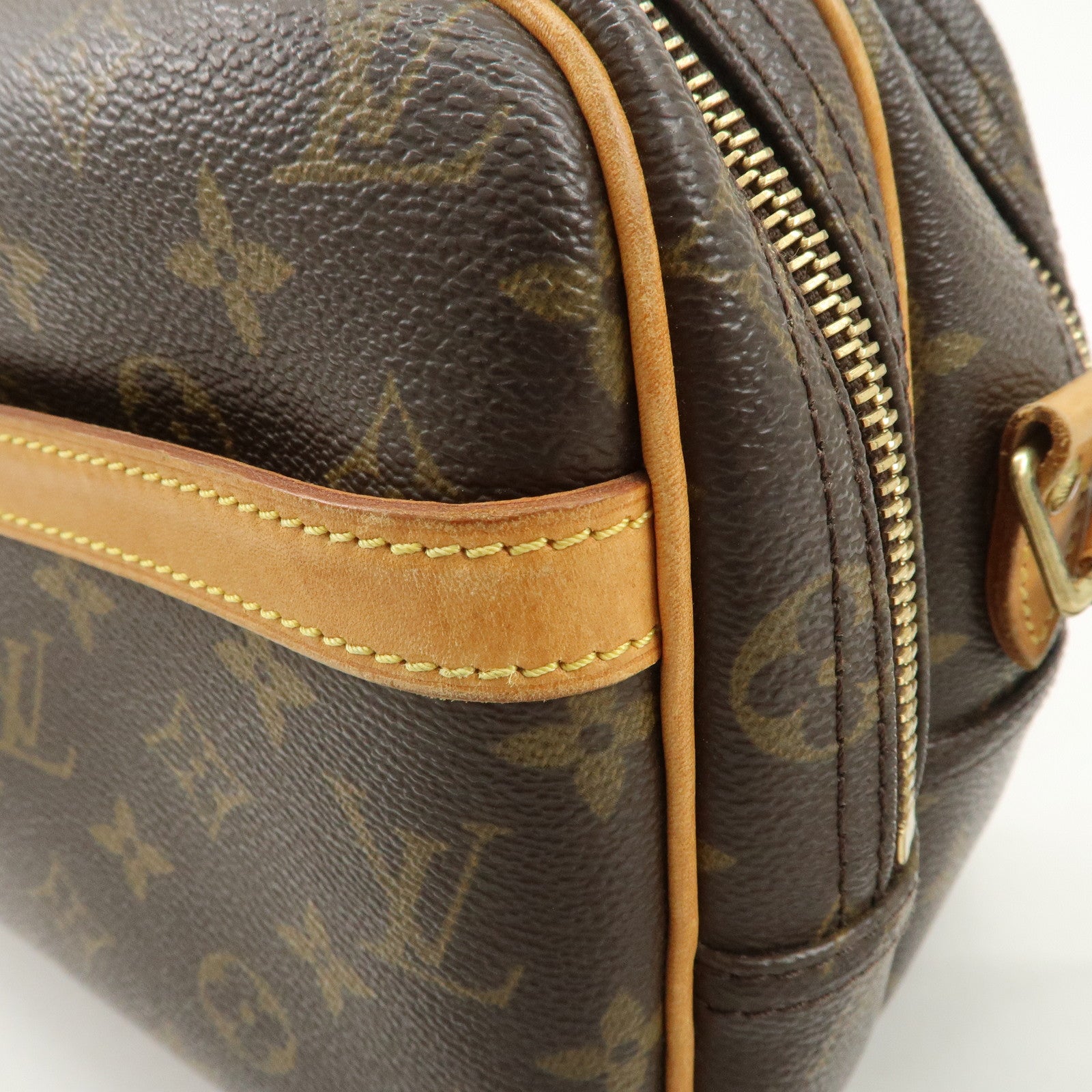 Louis Vuitton Monogram Reporter PM Shoulder Bag Brown M45254 Used
