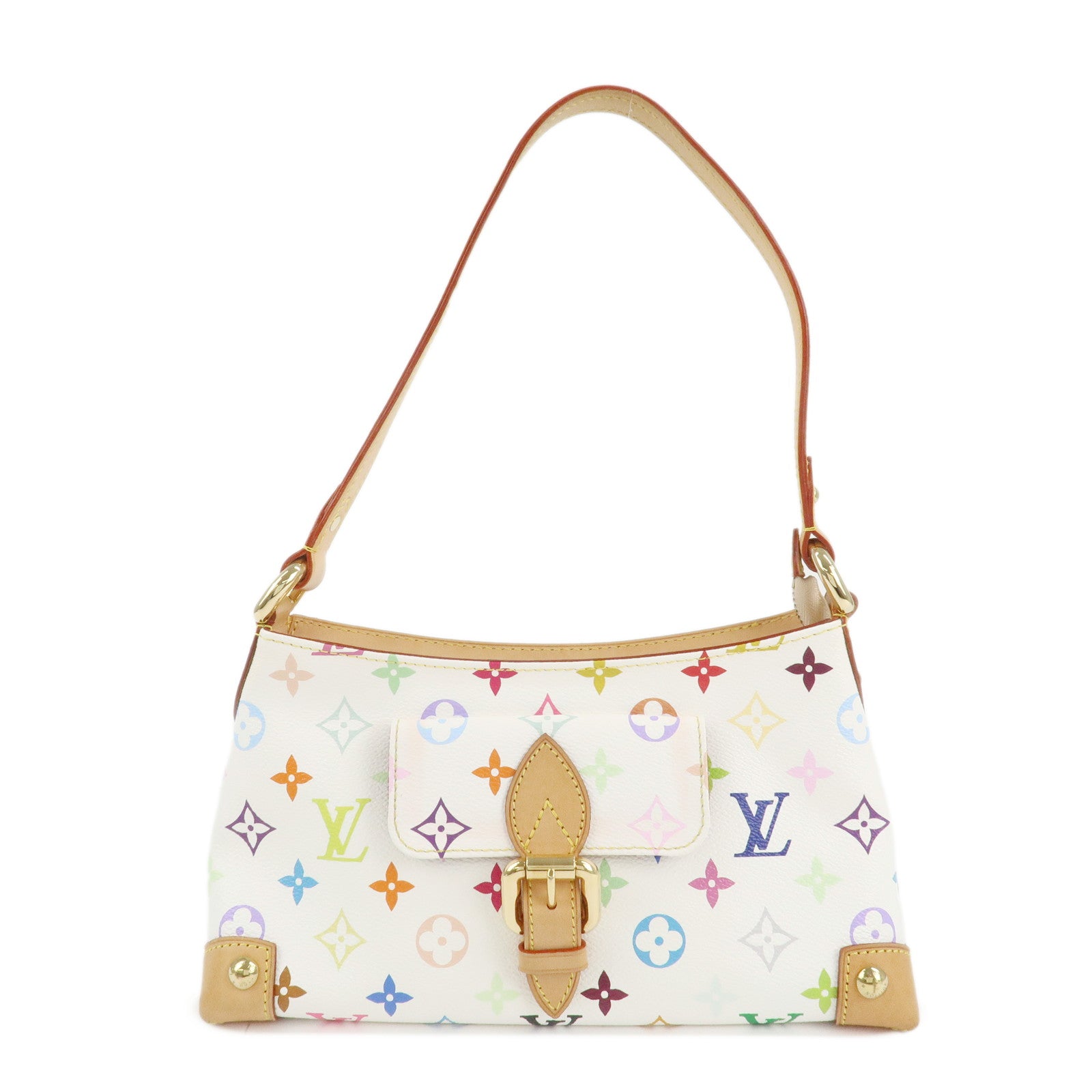 Louis Vuitton Monogram Multicolor Eliza Shoulder Bag Blanc M40098 Used