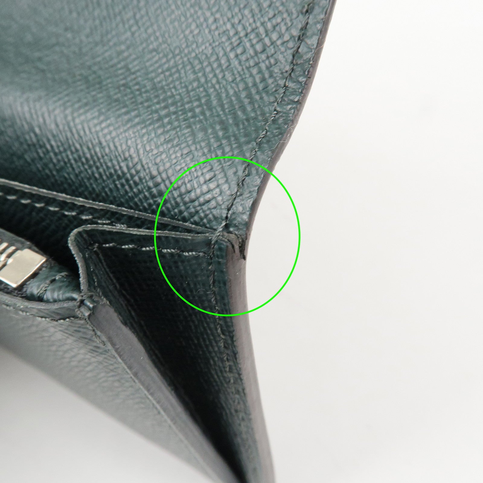Louis Vuitton Epi Leather Long Wallet Dark Green Used