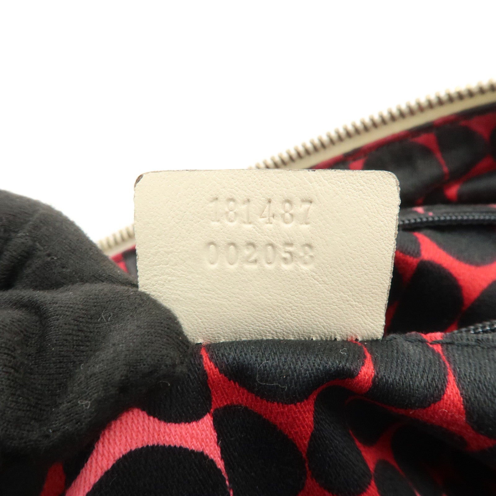 GUCCI Historia Interlocking G Leather Mini Boston Bag Ivory 181487