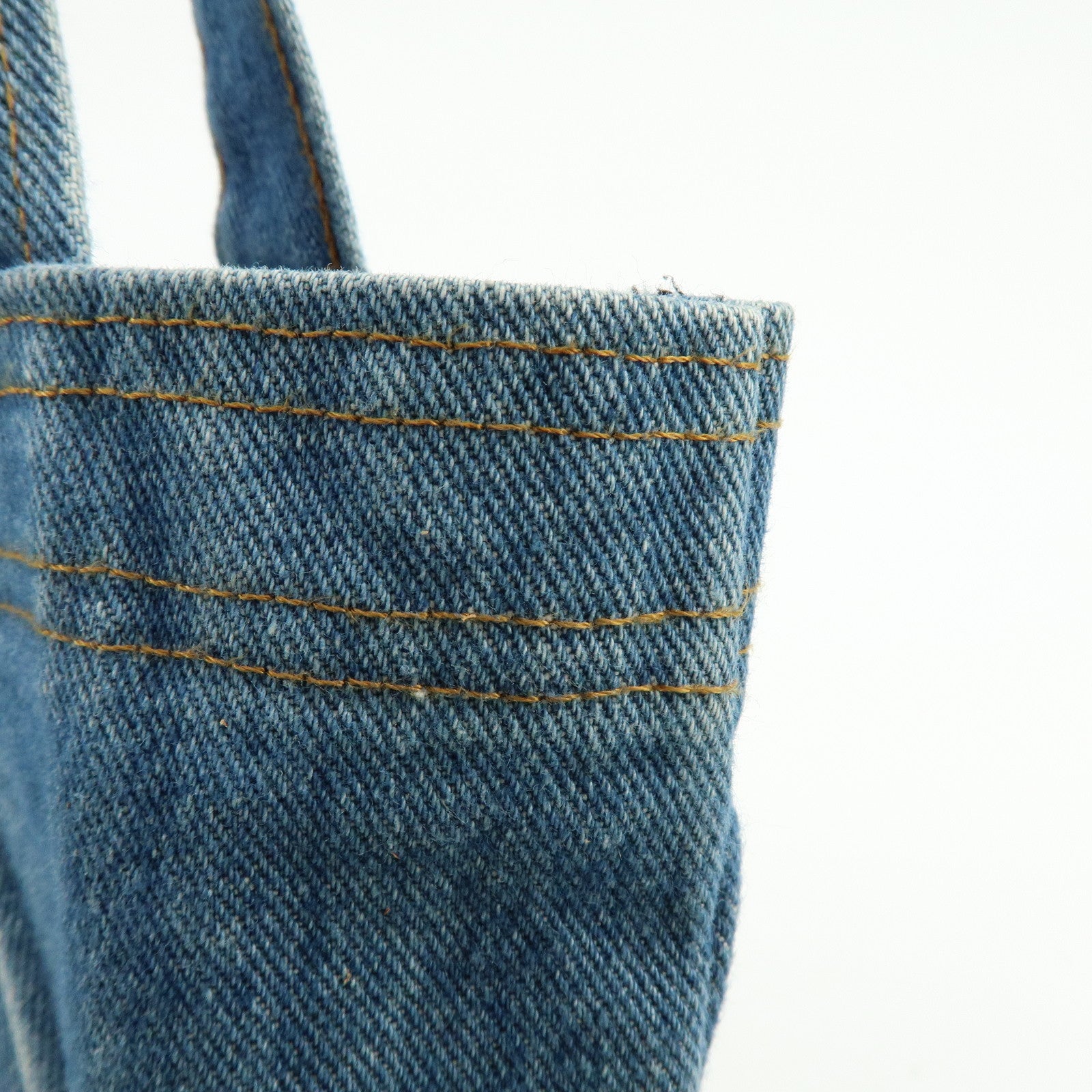 HUNTING WORLD Denim Tote Bag Hand Bag Blue