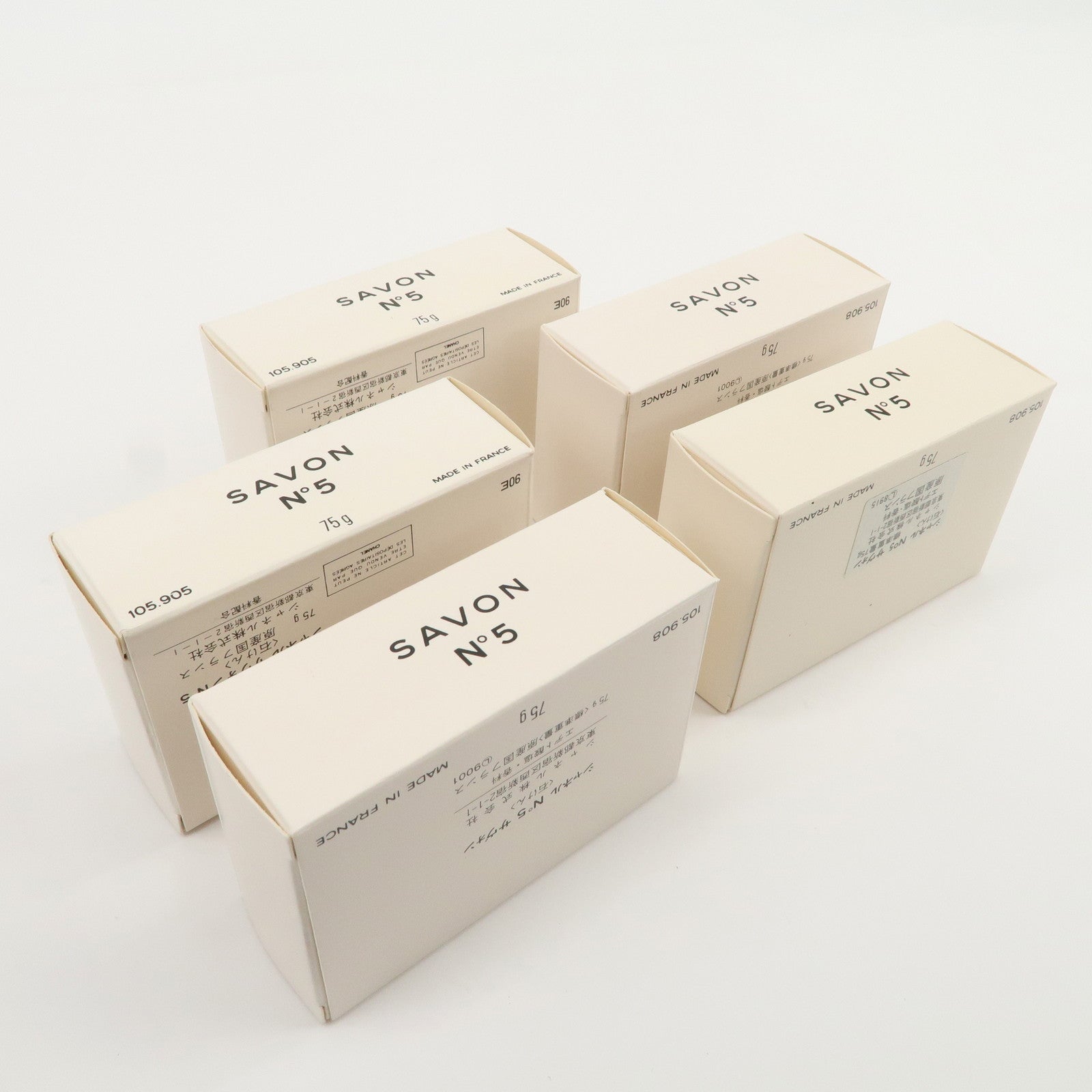 CHANEL COCO Mark Set of 5 Savon No 5 Bar Soap