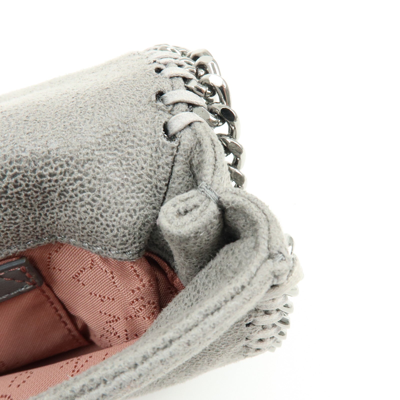 STELLA MCCARTNEY Falabella Faux Leather Shoulder Bag Gray 364519