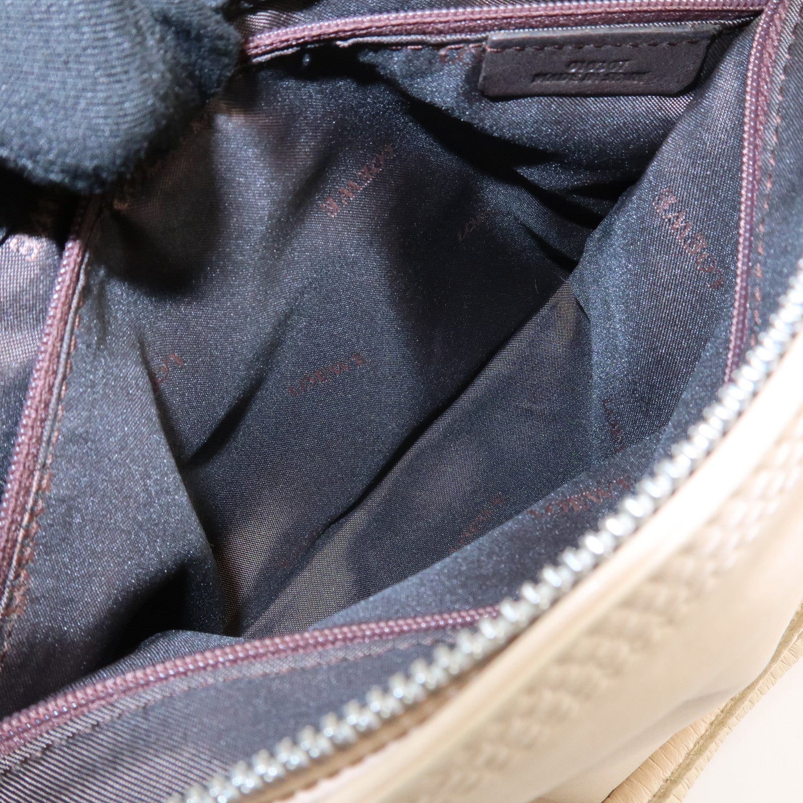 LOEWE Anagram Nappa Leather Hand Bag Shoulder Bag Beige