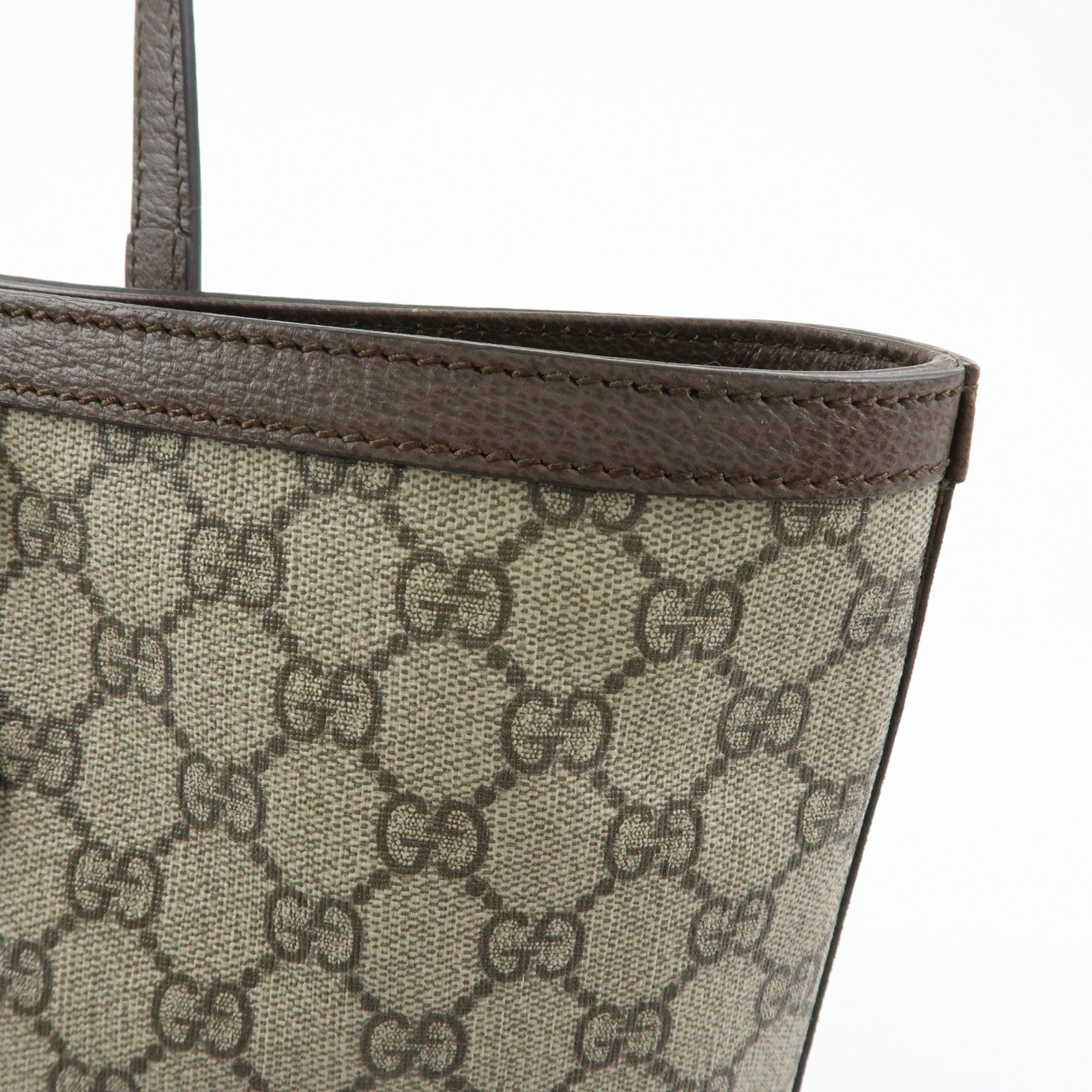 GUCCI Ophidia Sherry Medium Tote Shoulder Bag Beige Brown 631685