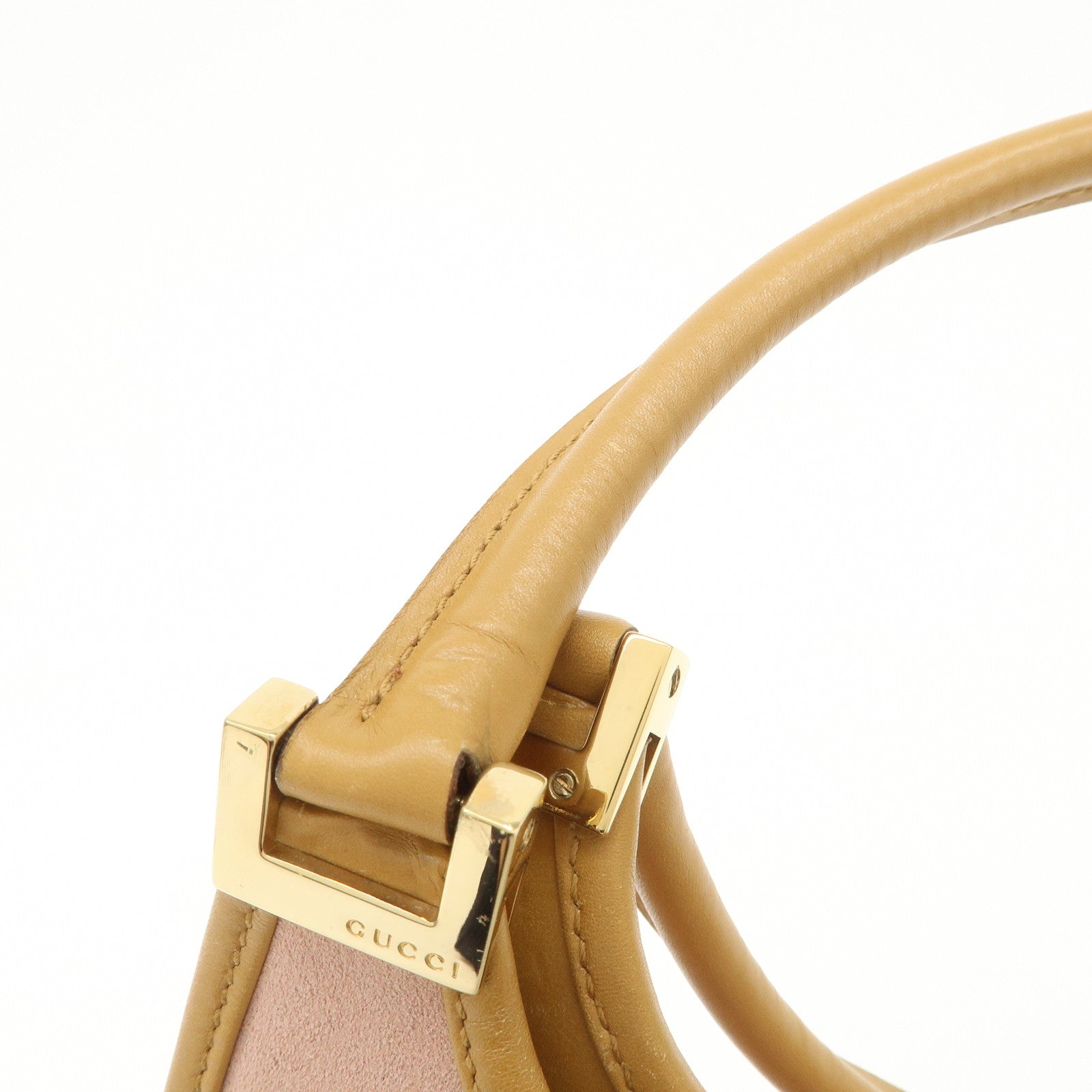 GUCCI Jackie Suede Leather Shoulder Bag Hand Bag Pink 002.1068