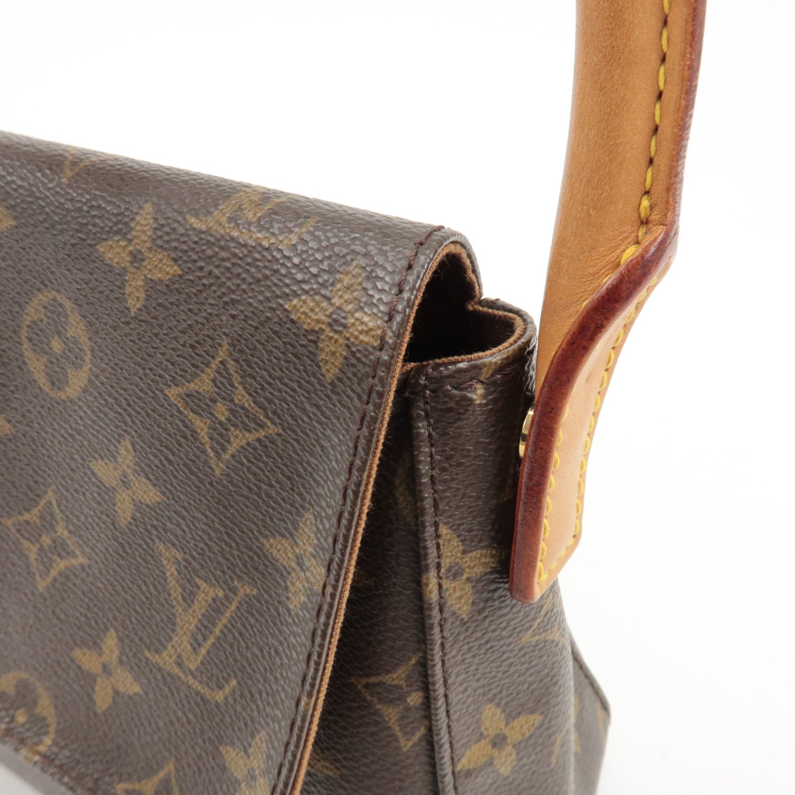 Louis Vuitton Monogram Mini Looping Shoulder Bag Brown M51147 Used