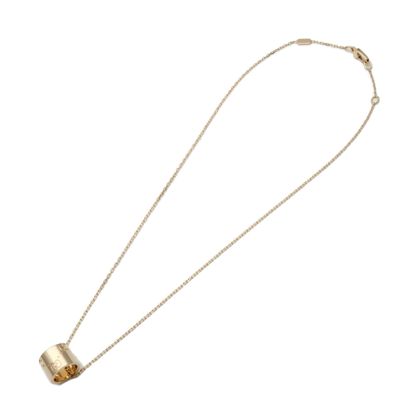 GUCCI Icon Necklace 750YG K18YG Yellow Gold