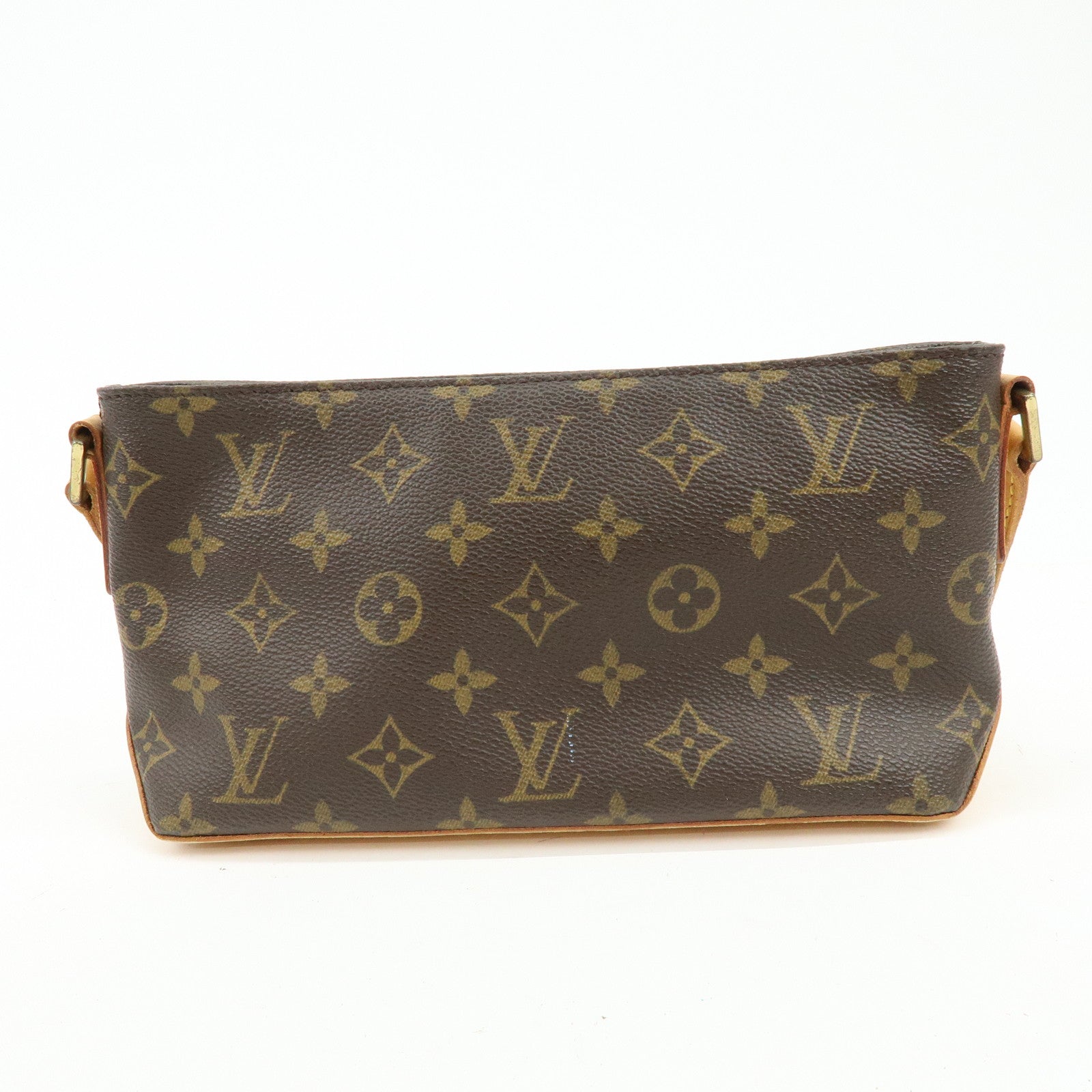 Louis Vuitton Monogram Trotteur Canvas Shoulder Bag Brown M51240