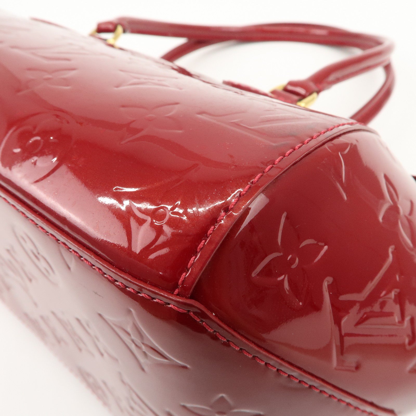 Louis Vuitton Monogram Vernis Sherwood PM Shoulder Bag Red M91494