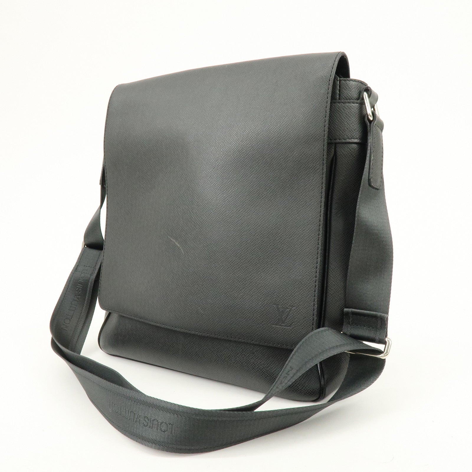 Louis Vuitton Taiga Leather Romain Shoulder Bag Ardoise M32852