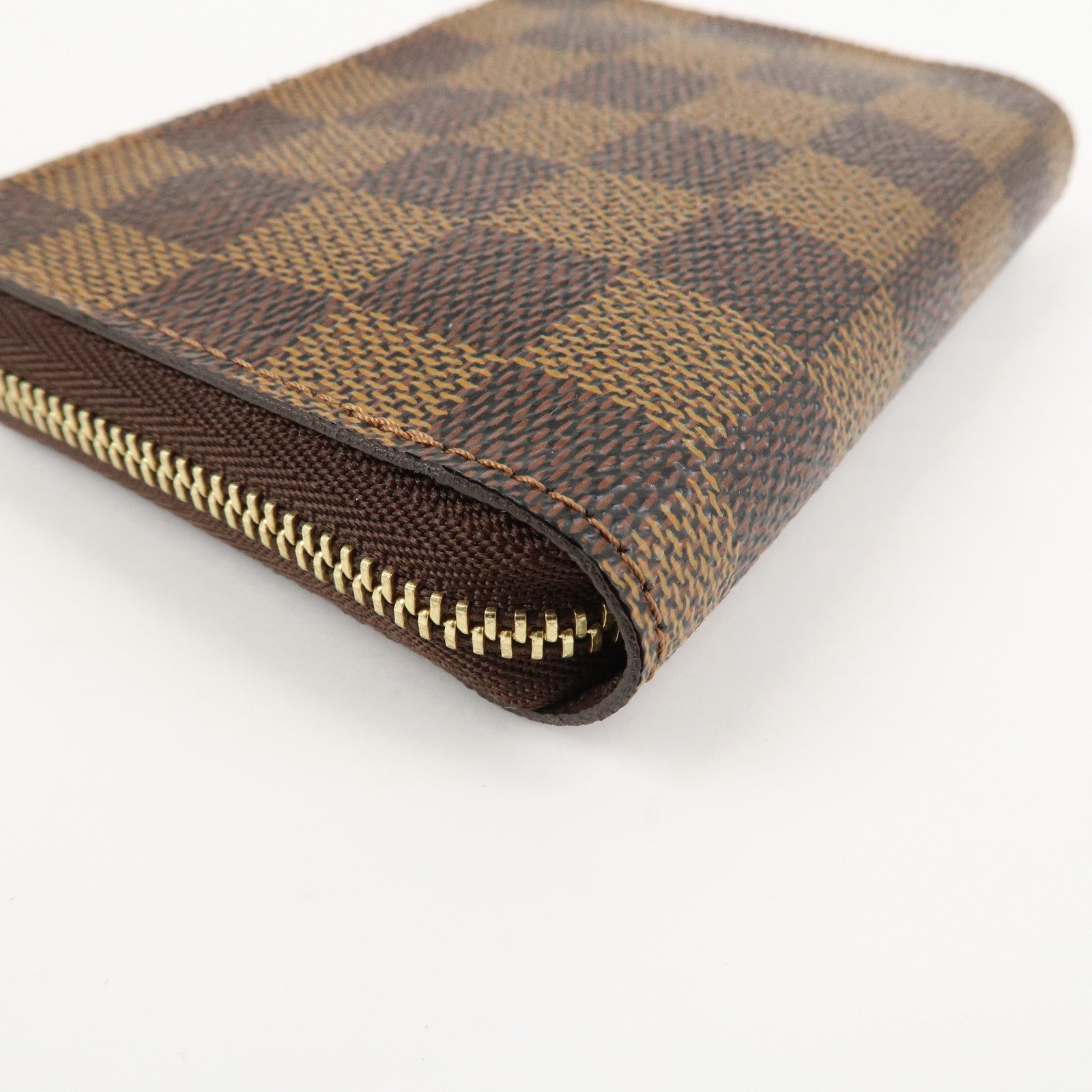 Louis Vuitton Damier Zippy Coin Purse Coin Case Brown N63070 Used