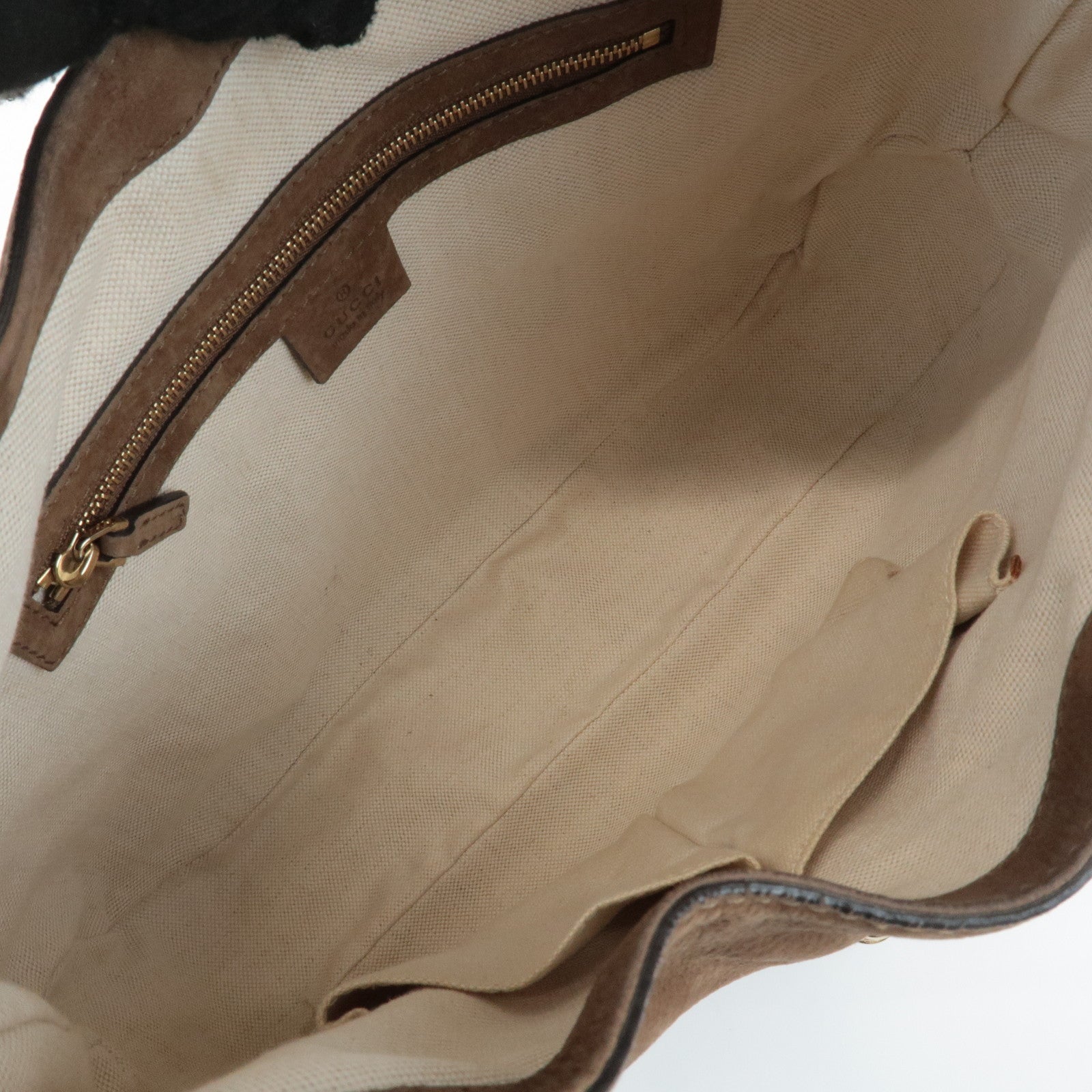 GUCCI New Jackie Leather Shoulder Bag Hand Bag Brown 277520 Used