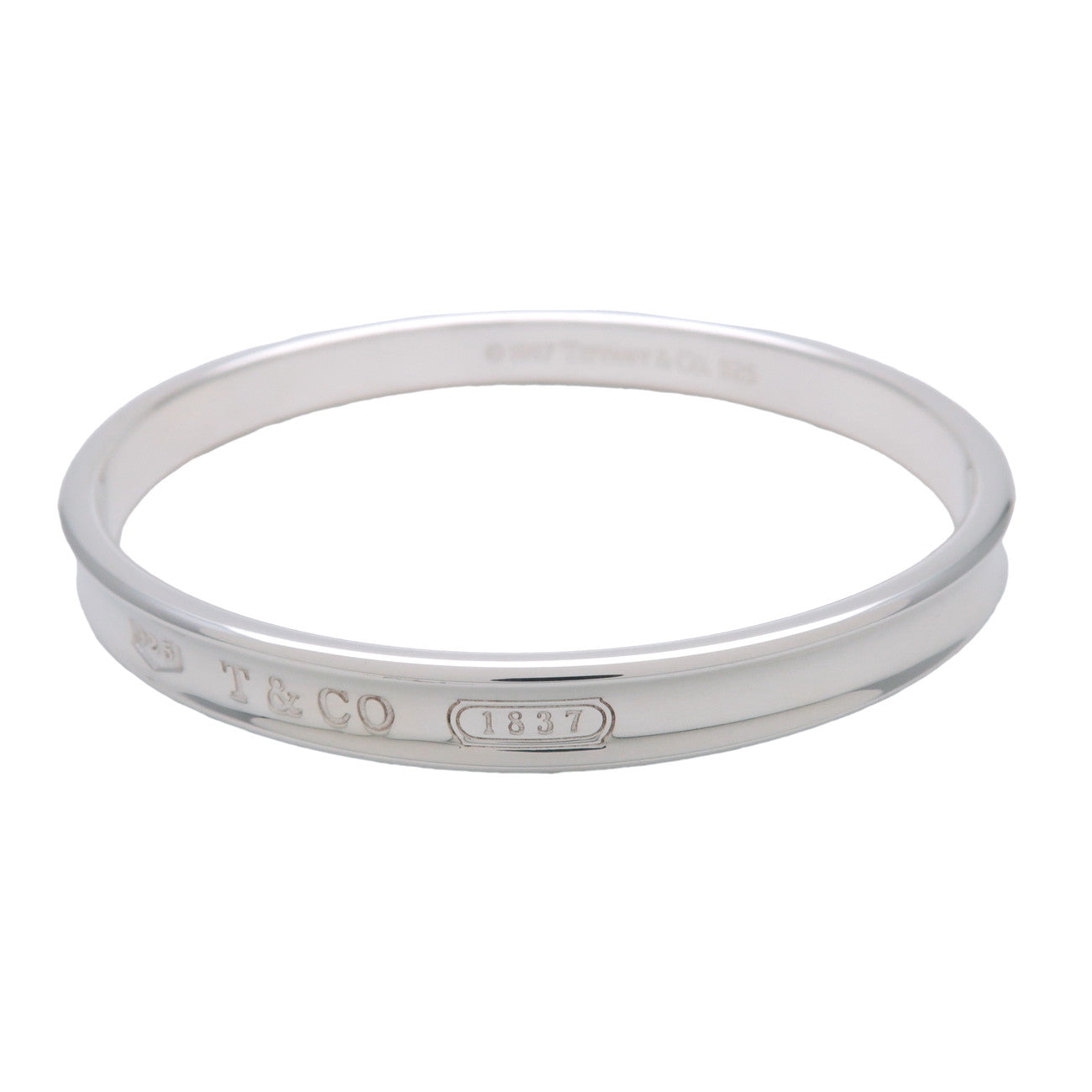 Tiffany & Co 1837 Narrow Bangle Bracelet SV925 Silver