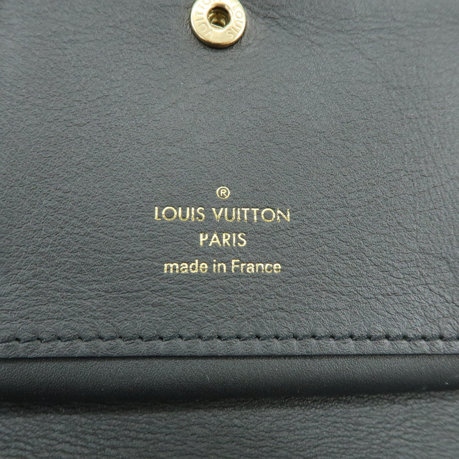 Louis Vuitton New Wave Leather Zippy Compact Wallet Noir M63789