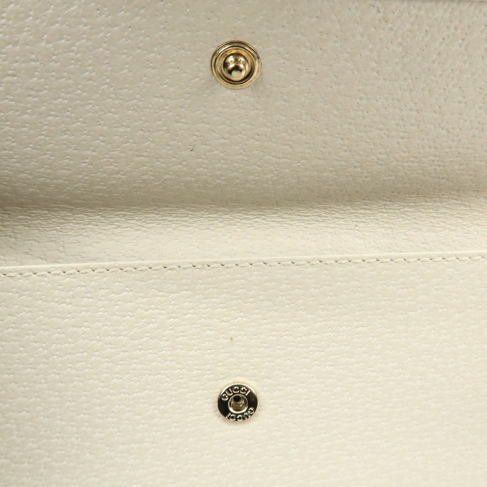 GUCCI Sherry GG Canvas Leather Long Wallet Continental Wallet Beige