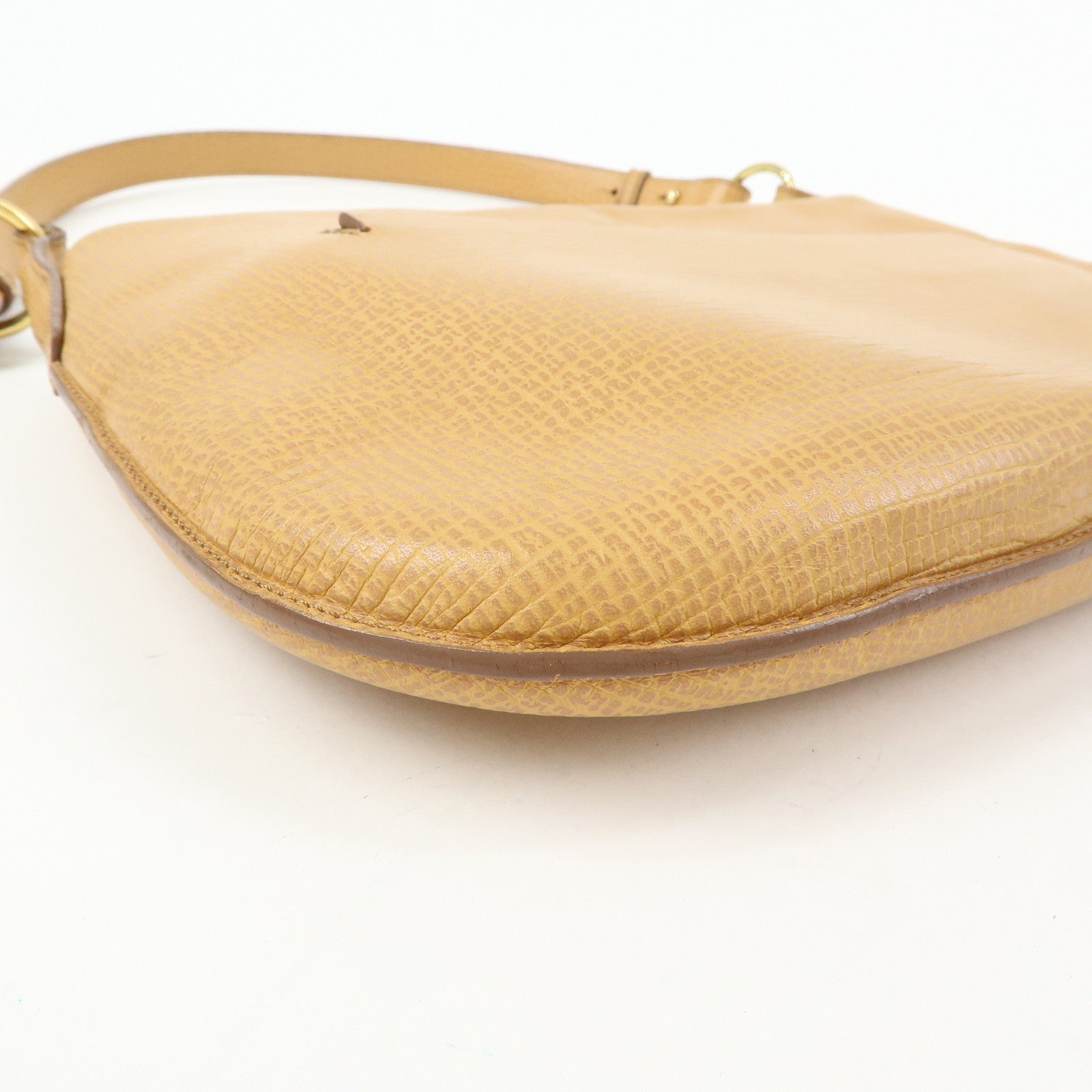LOEWE Leather Hand Bag Shoulder Bag Beige