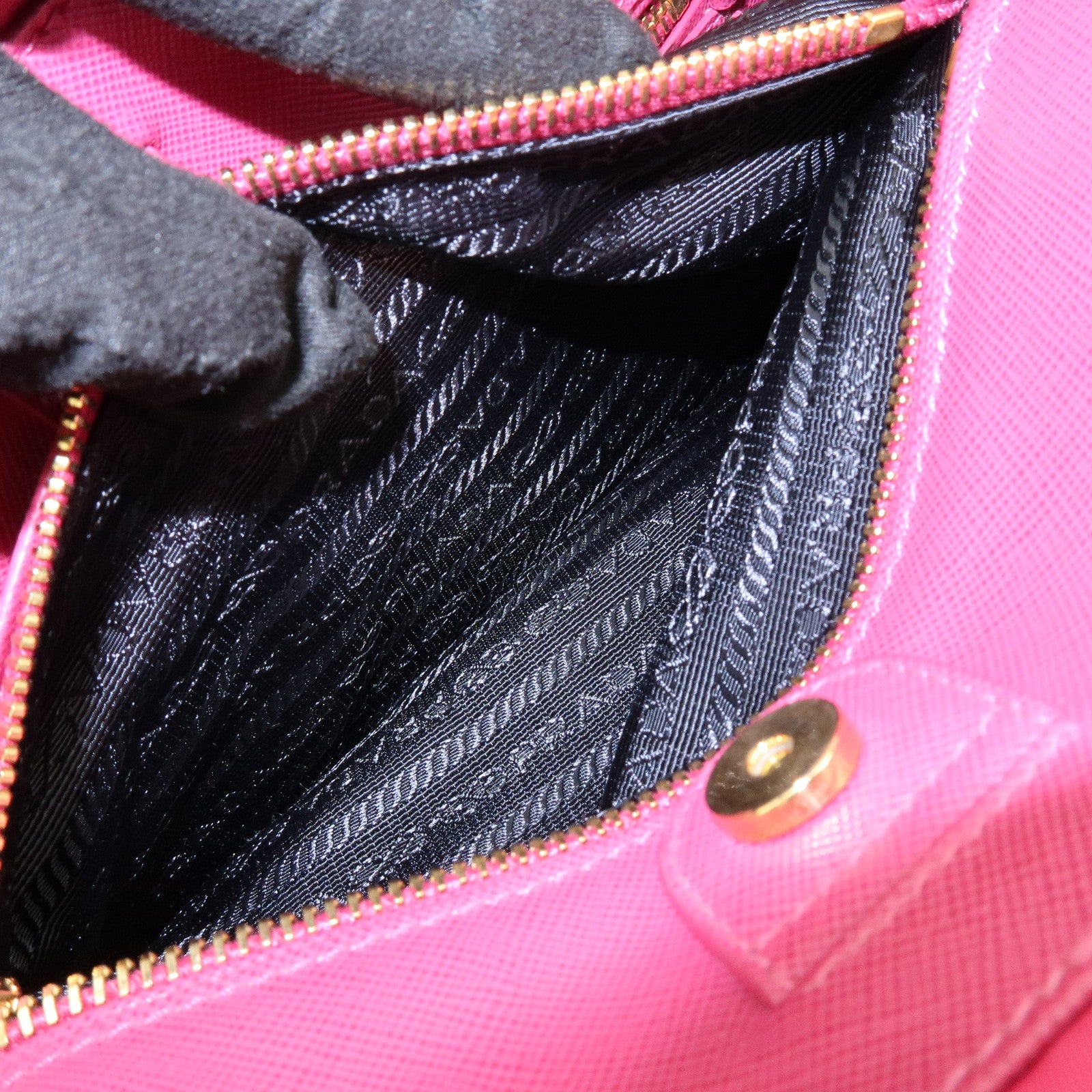 PRADA Triangle Logo Nylon 2Way Hand Bag Shoulder Bag Pink BN2740
