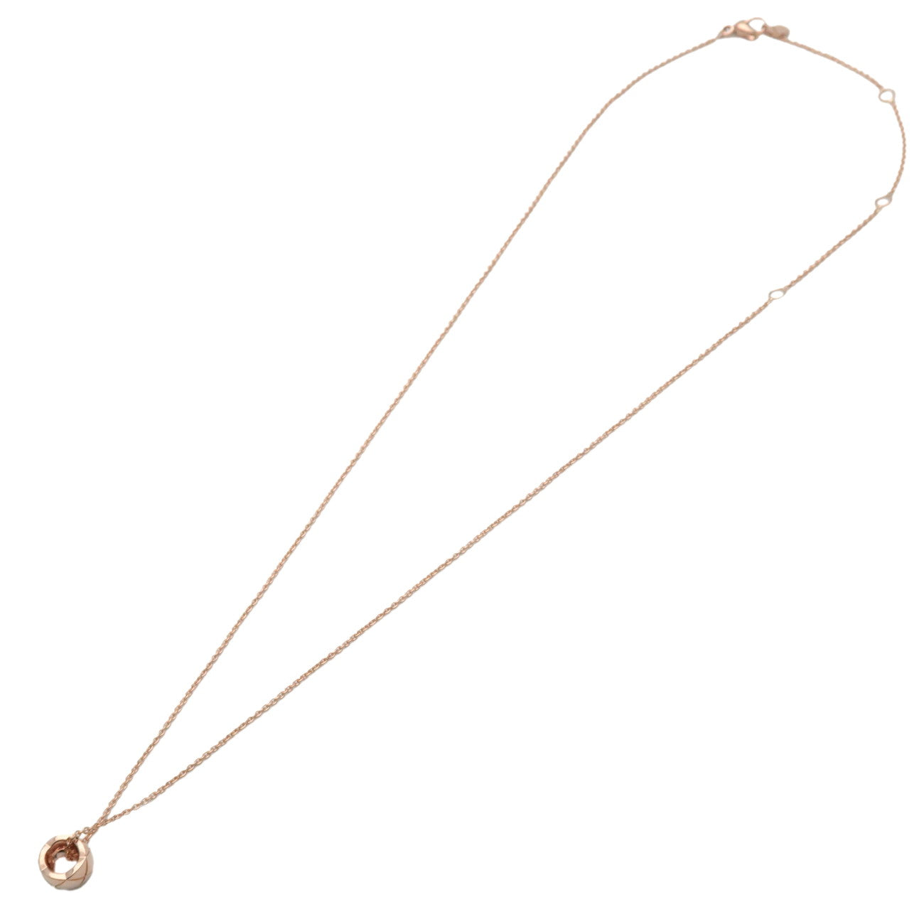 CHANEL COCO Crush Necklace K18PG 750PG Rose Gold J12306