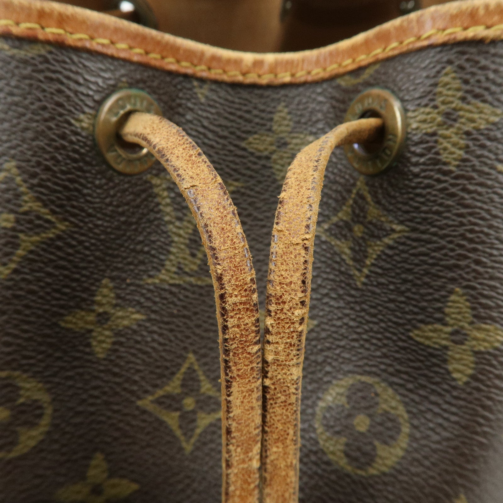 Louis Vuitton Monogram Petit Noe Shoulder Bag Brown M42226