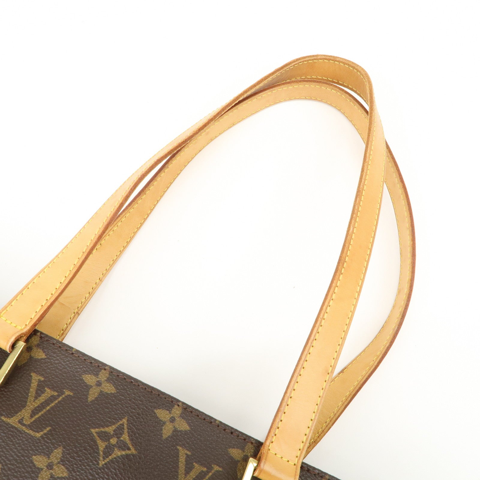 Louis Vuitton Monogram Luco Tote Bag Hand Bag Brown M51155 Used