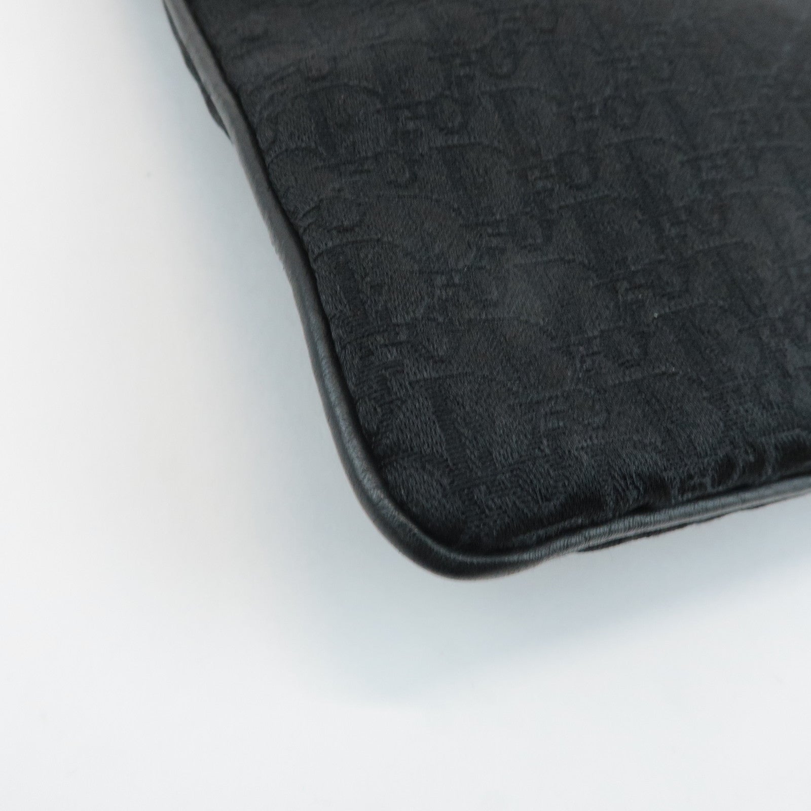 Christian Dior Trotter Street Chic Leather Canvas Shoulder Bag Used