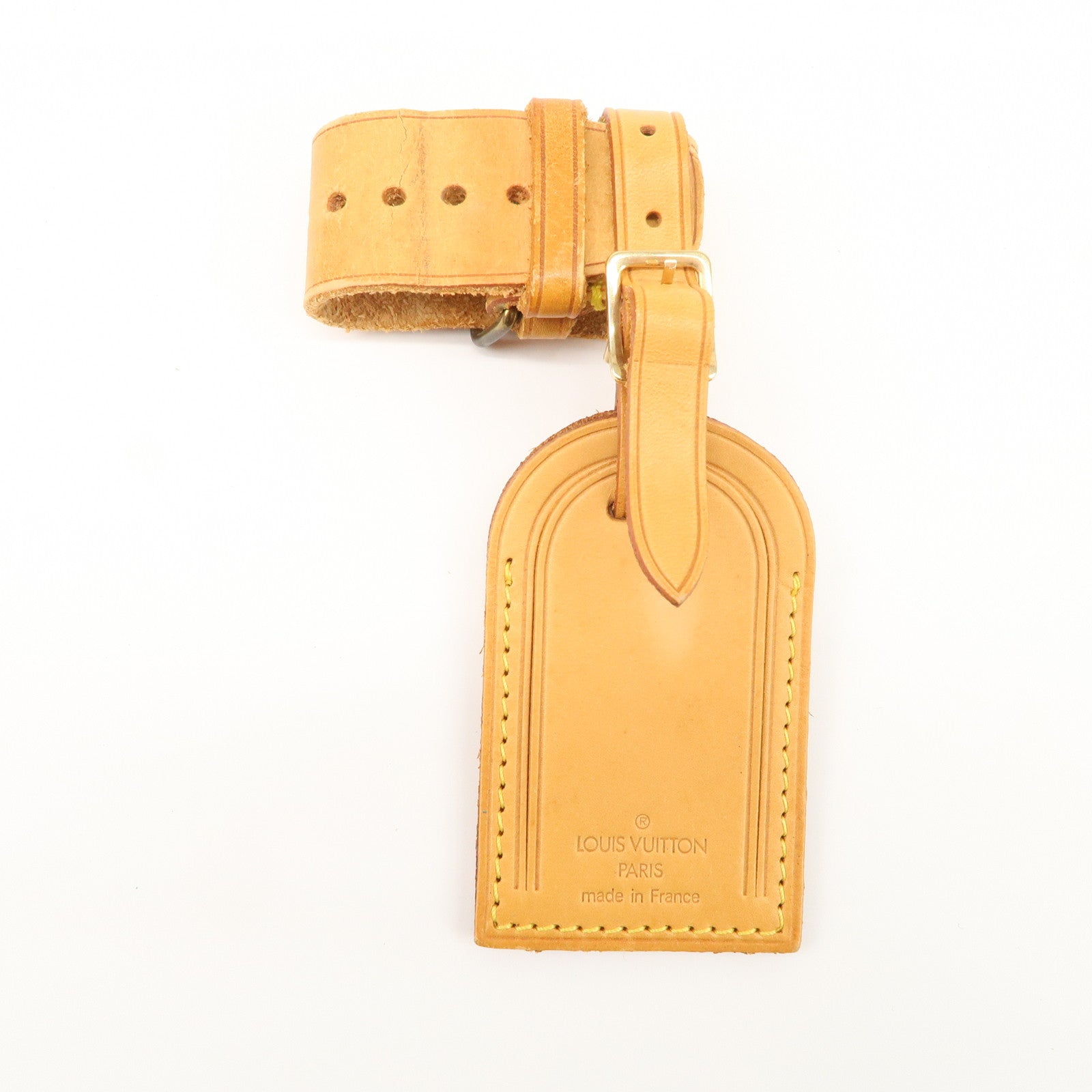 Louis Vuitton Set of 15 Nume Leather Name Tag & Poignet Natural Used