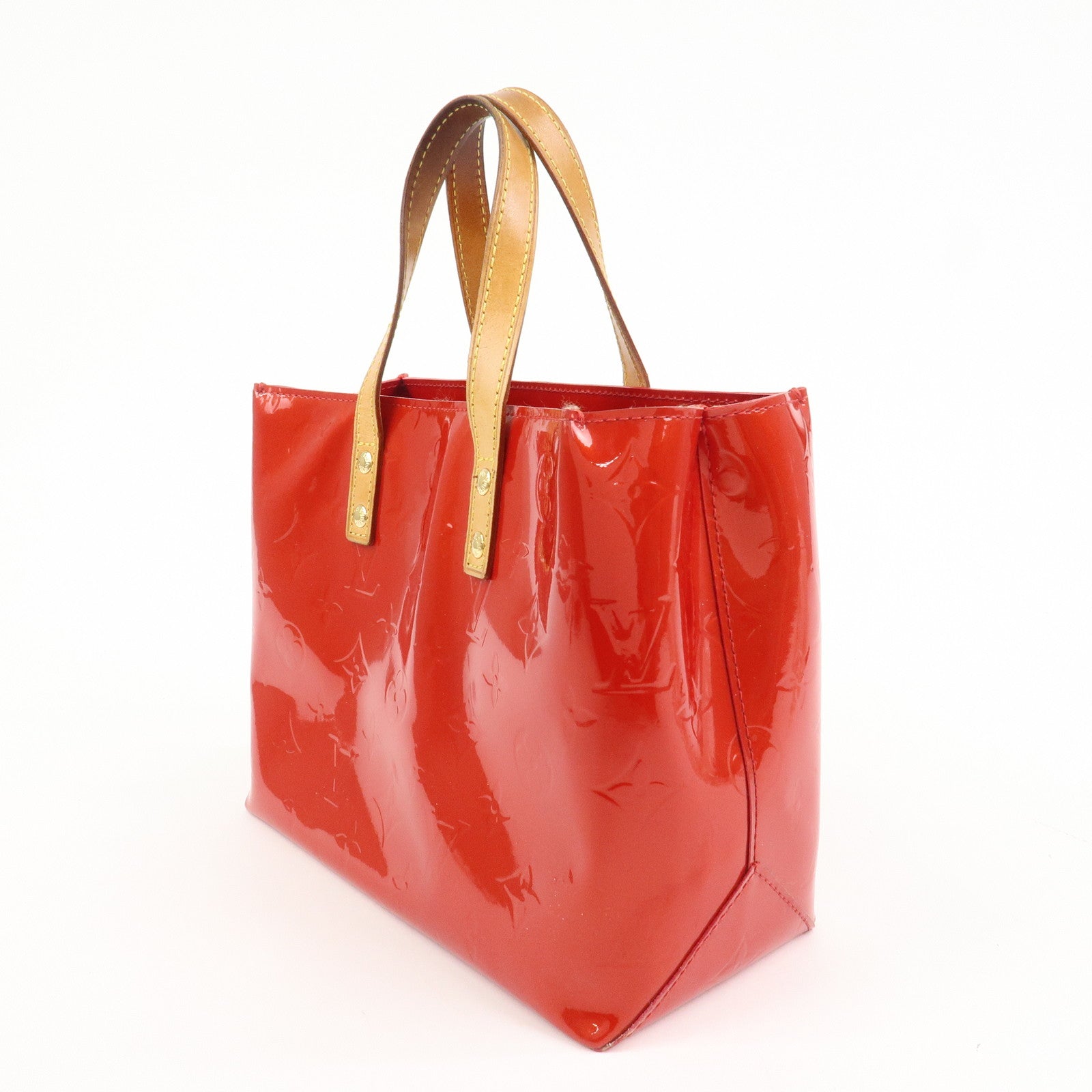 Louis Vuitton Monogram Vernis Lead PM Hand Bag Pomme d'Amour M91990